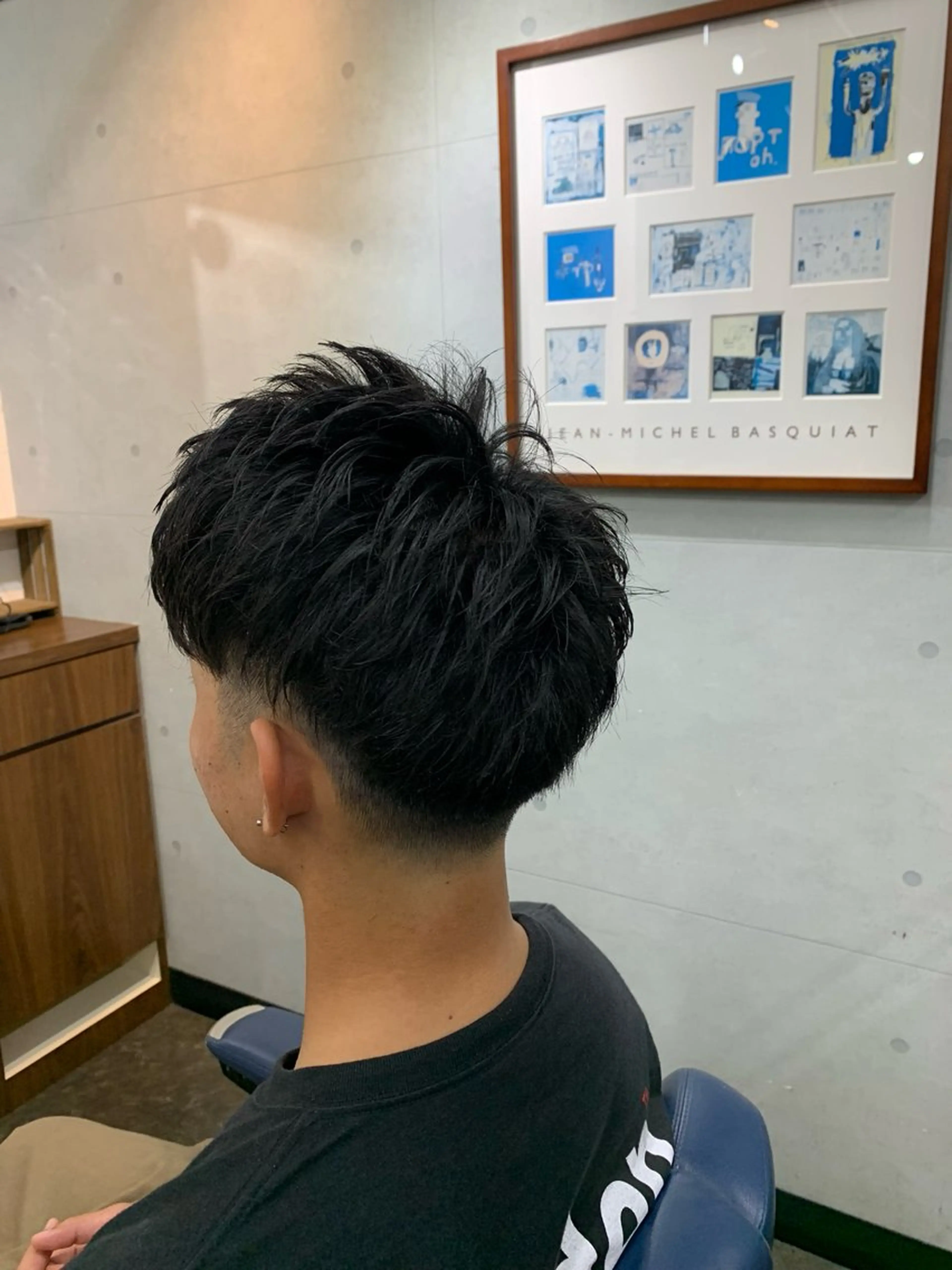 ショート メンズ フェードカット ツーブロック 田場 彪太郎のヘアスタイル