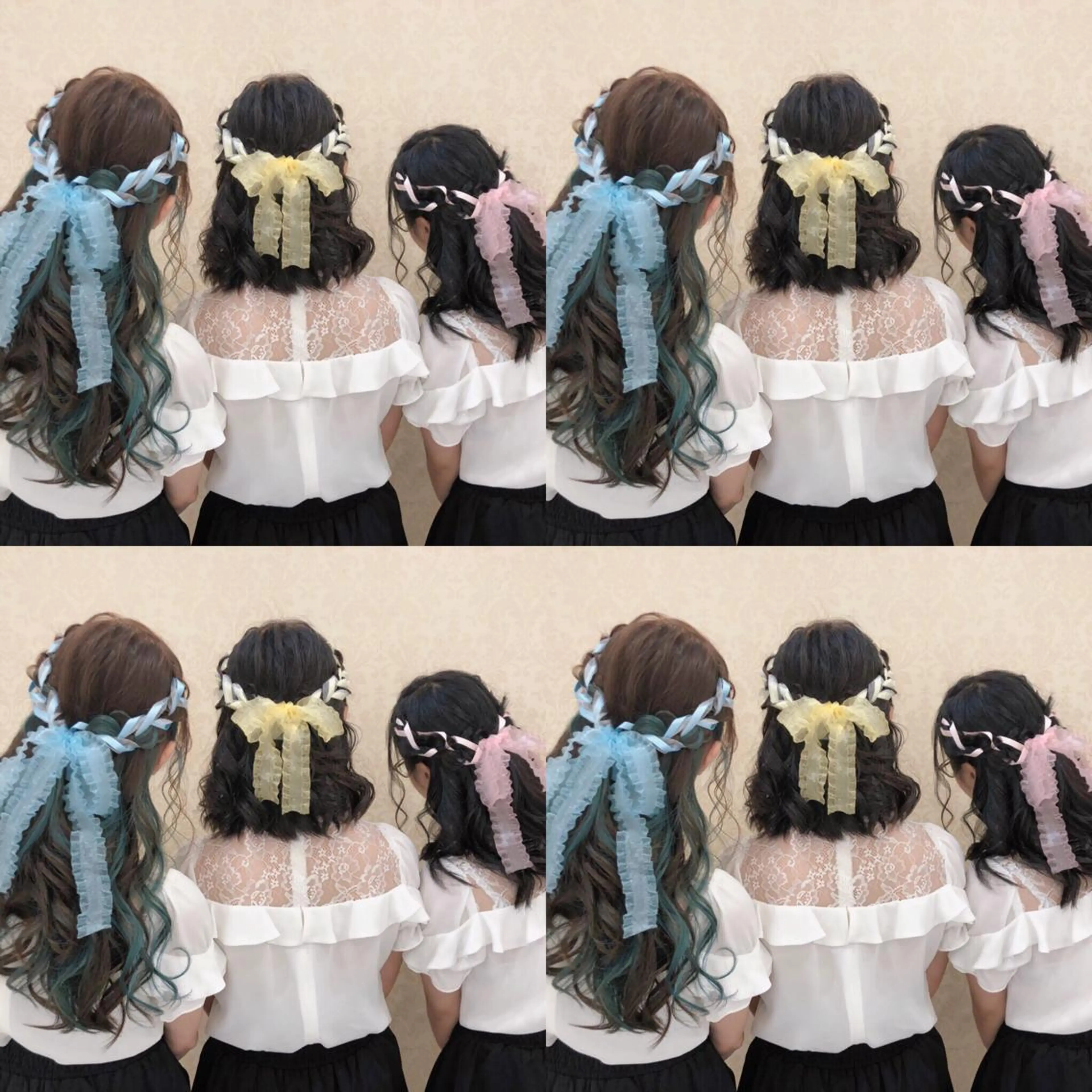 セミロング ヘアアレンジ ハーフアップ ヘアセット 🌷MAYU 🌷のヘアスタイル