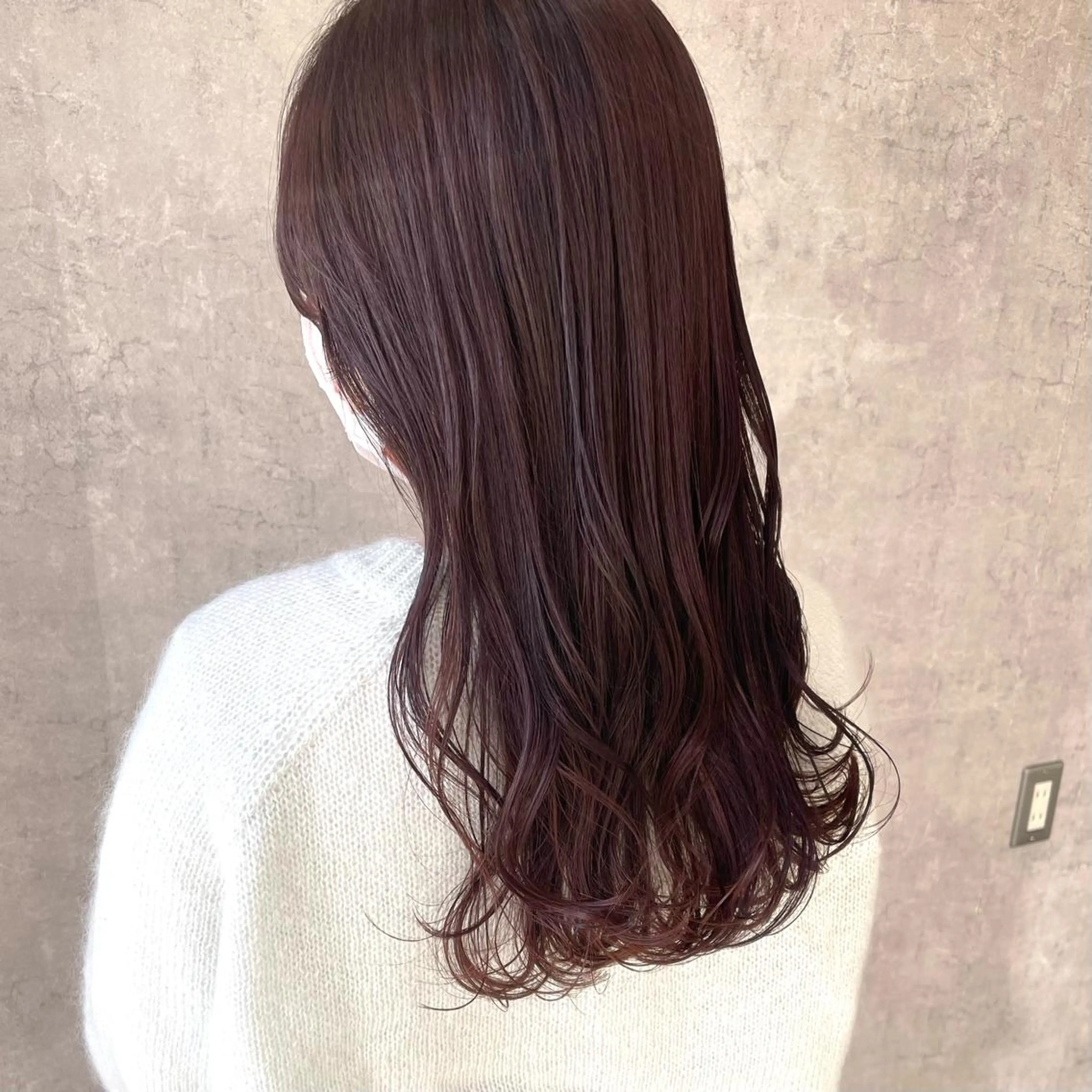 🧡カラー+前髪カット+極潤トリートメントの写真