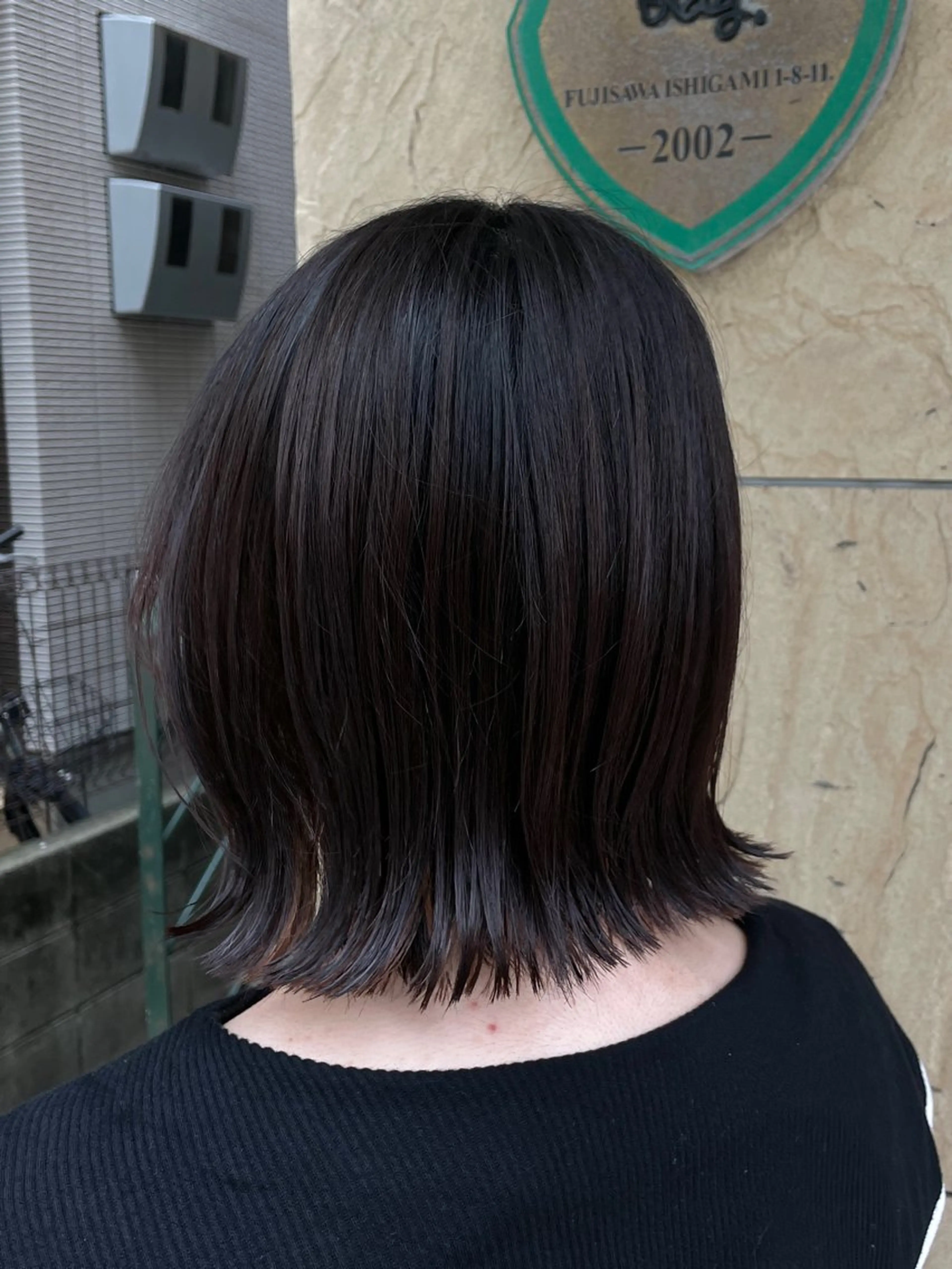 ミディアム カット レイヤー/透けカラー アレンジ/篠崎渚彩のヘアスタイル