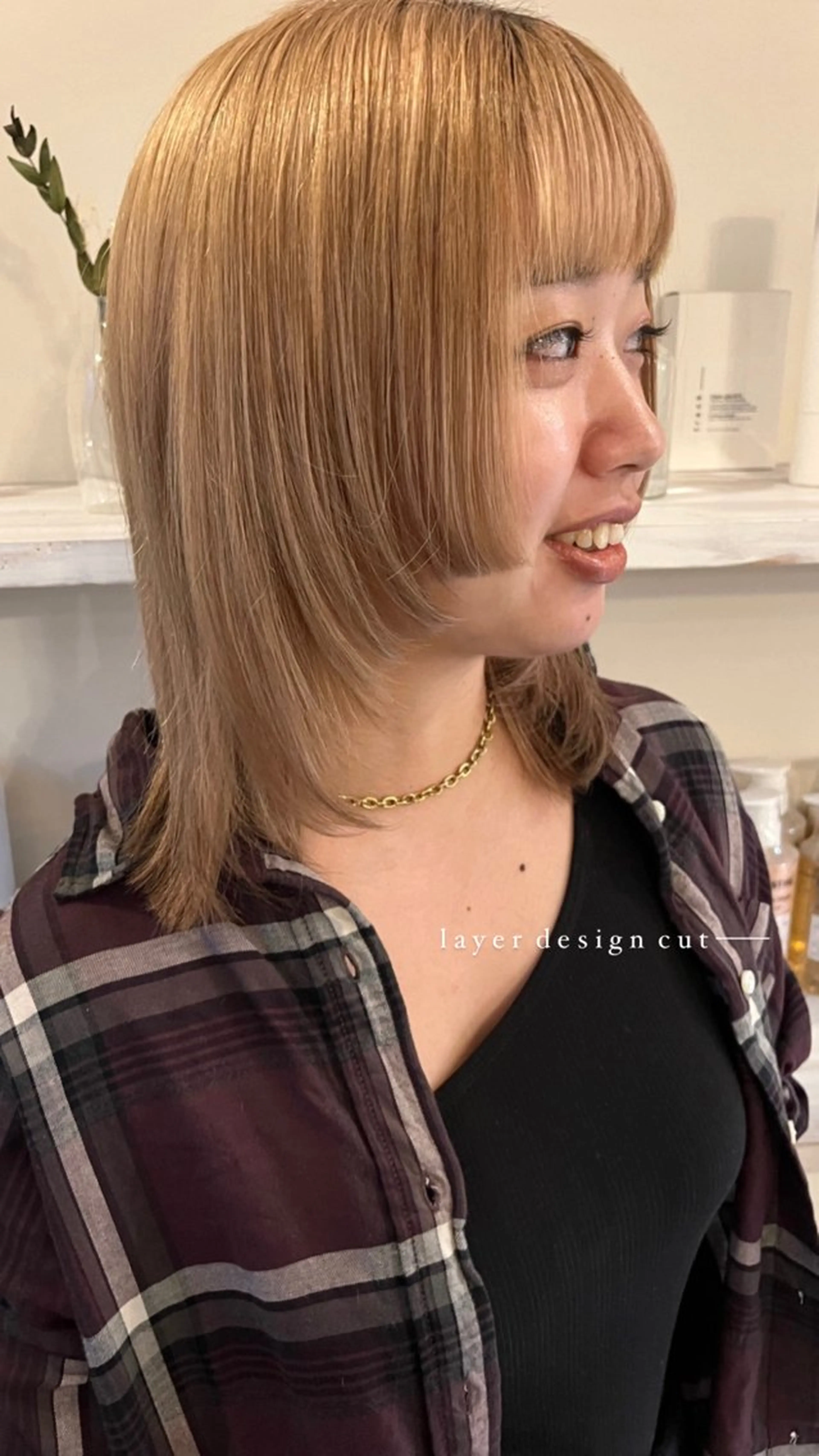 ミディアム カット ヘアカラー トリートメント Yurika🕯️ 透明感カラー/ボブのヘアスタイル