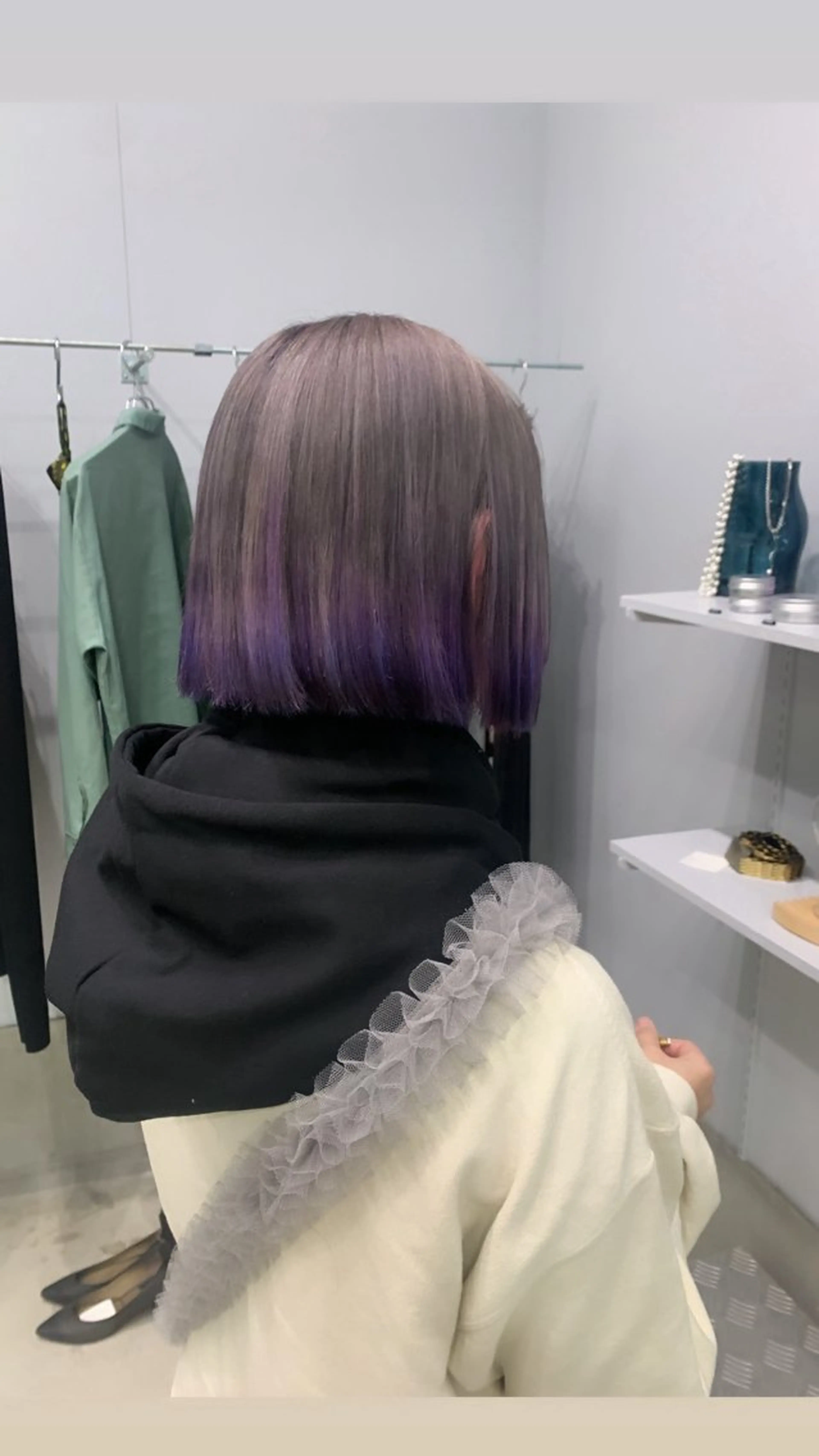 ショート パープルカラー ヘアカラー 229所属・高橋 亜紀のヘアスタイル