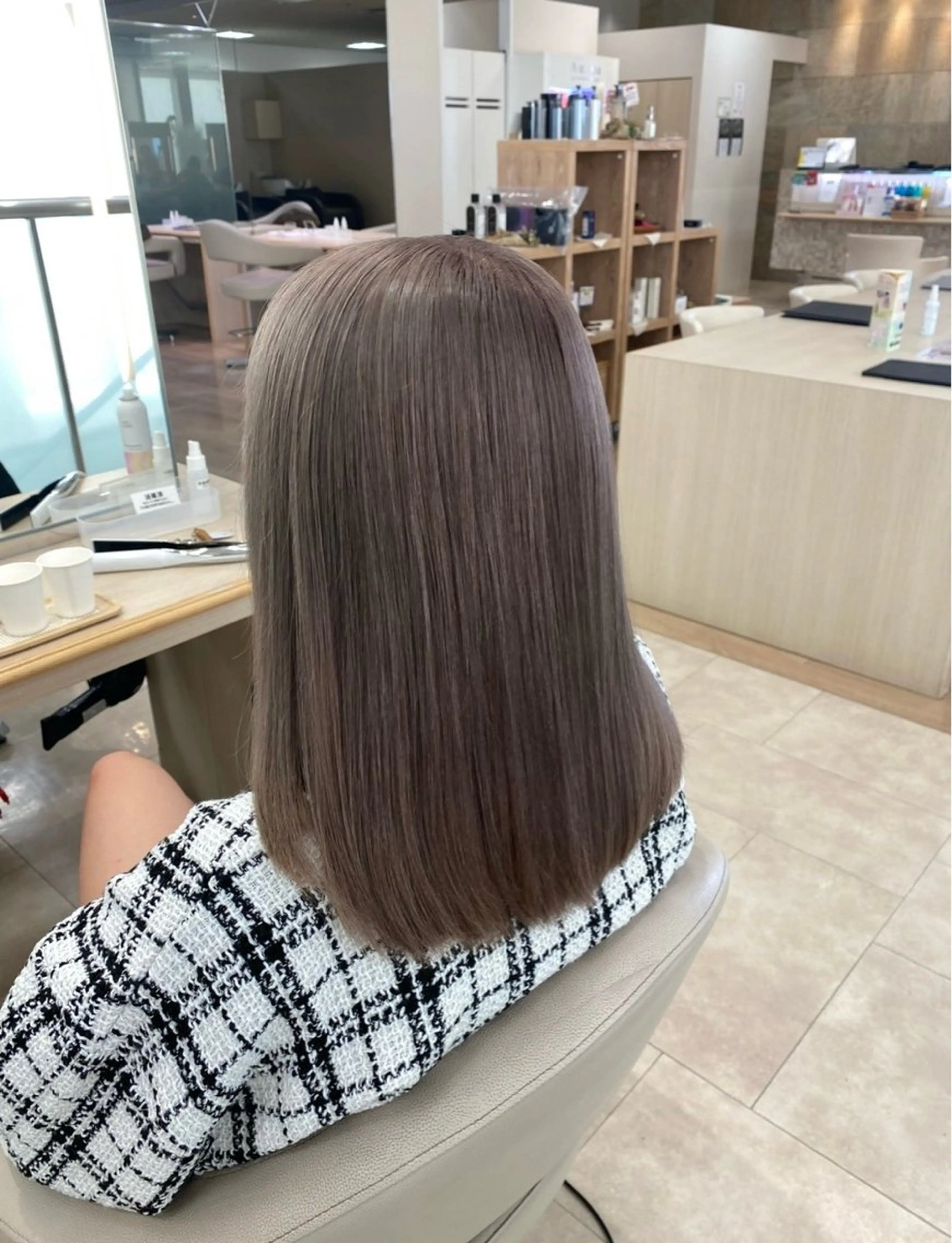 ロング カラー ベージュカラー ブリーチ ケアブリーチ 透明感カラー ダブルカラー 艶髪 黄金比みくのヘアスタイル