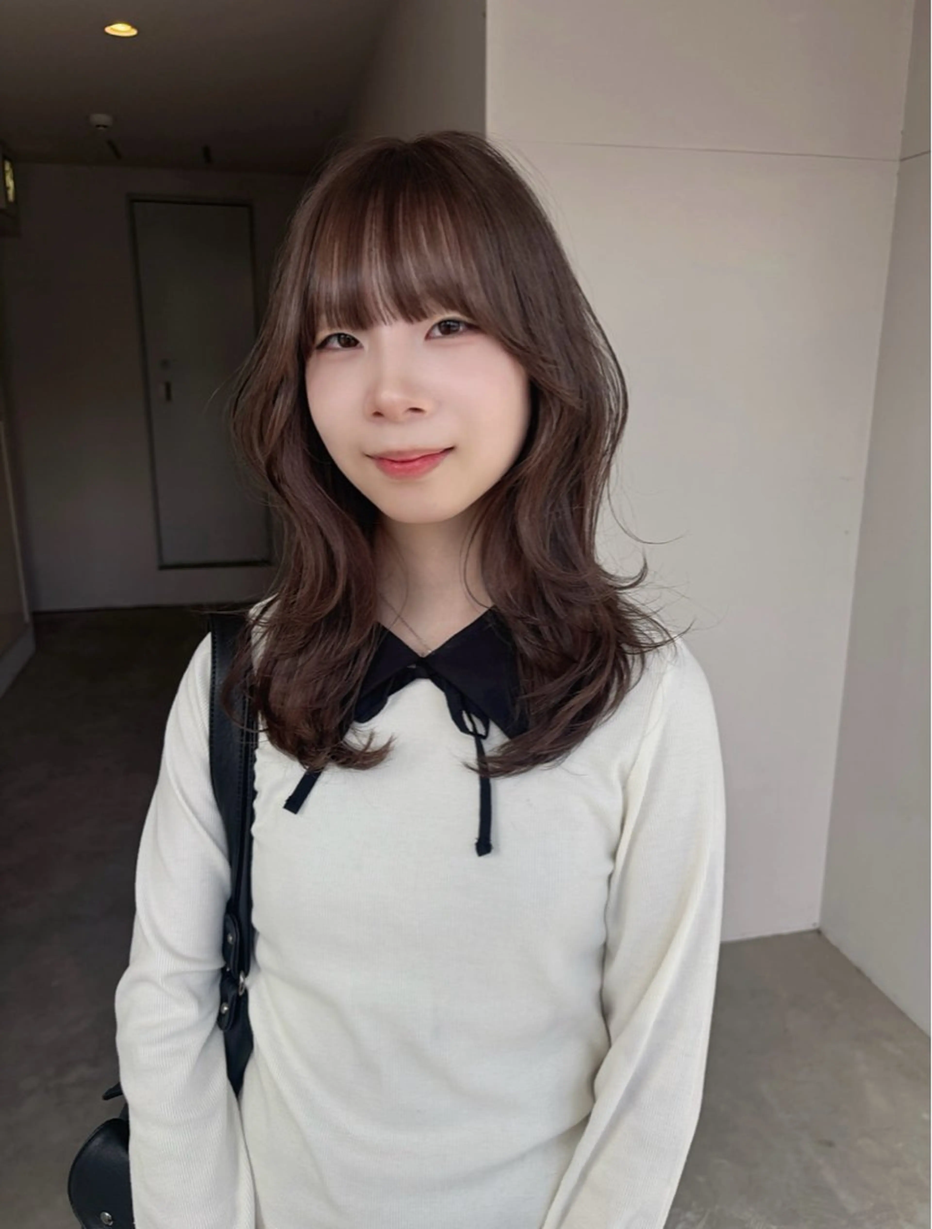 ミディアム nanami IROW大名のヘアスタイル