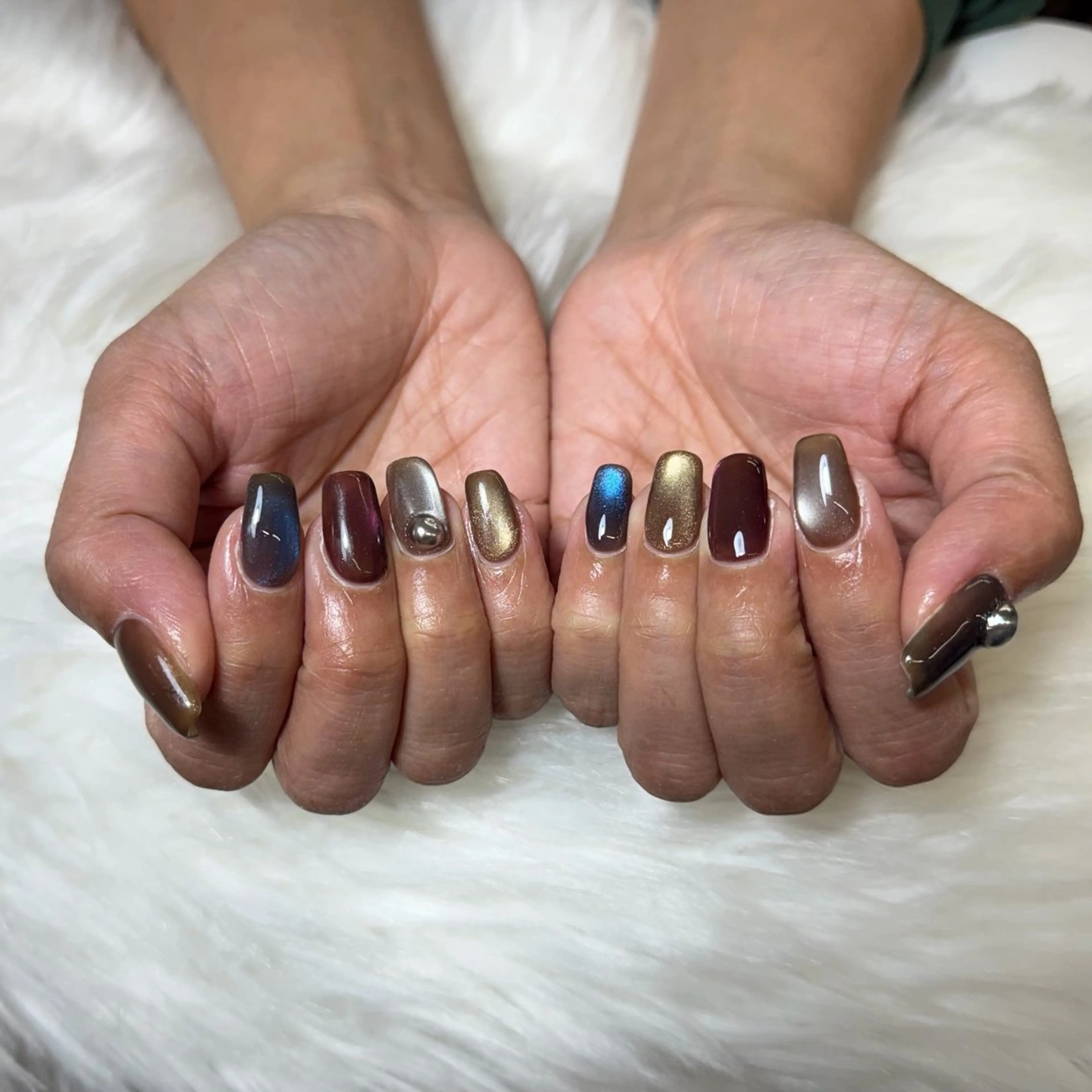 ネイル 韓国ネイル 持ち込み ニュアンスネイル ワンホンネイル ハンドネイル Mio Nailのネイルデザイン