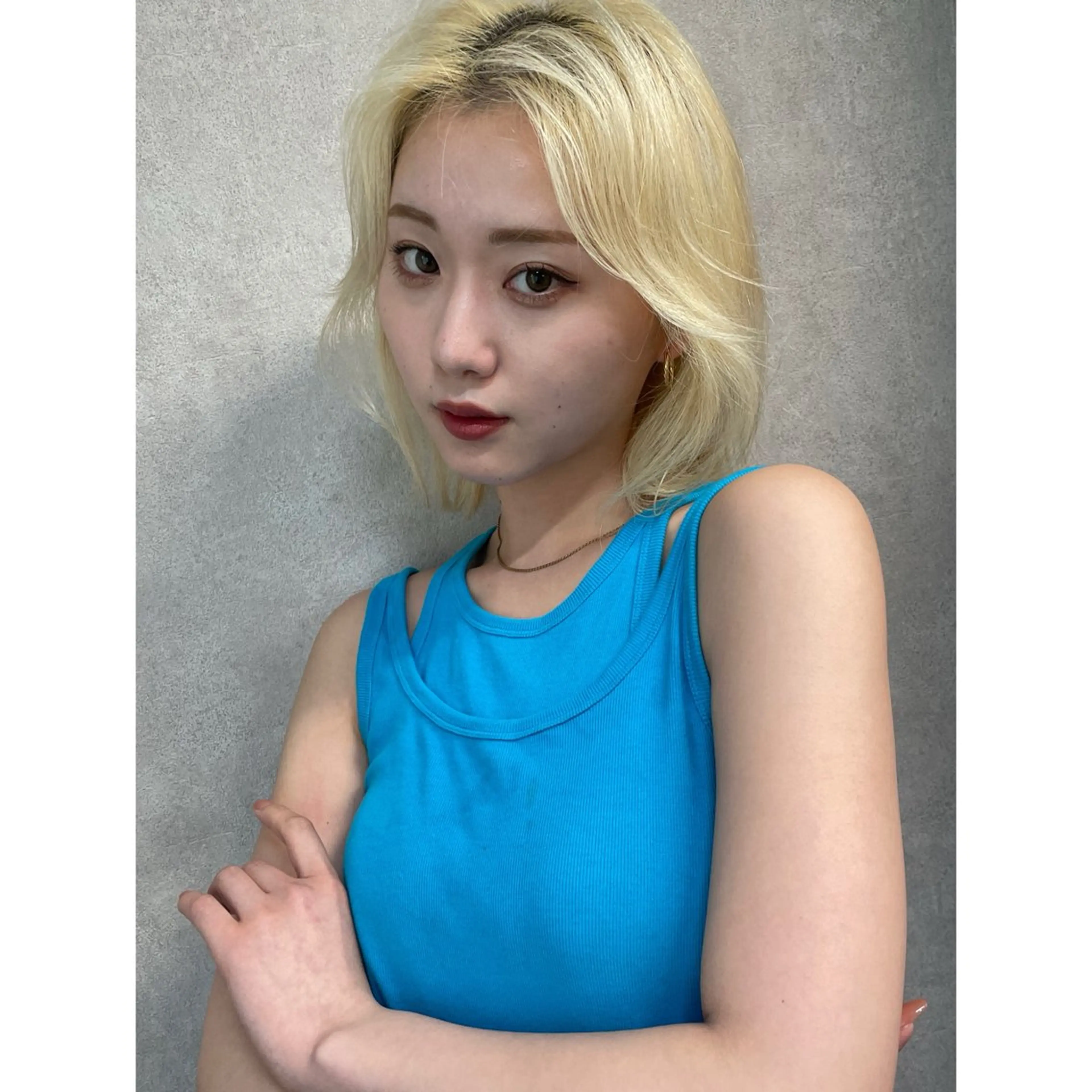 ミディアム カラー カット ヘアカラー 韓国レイヤー/透明感 ♡YUUNAのヘアスタイル