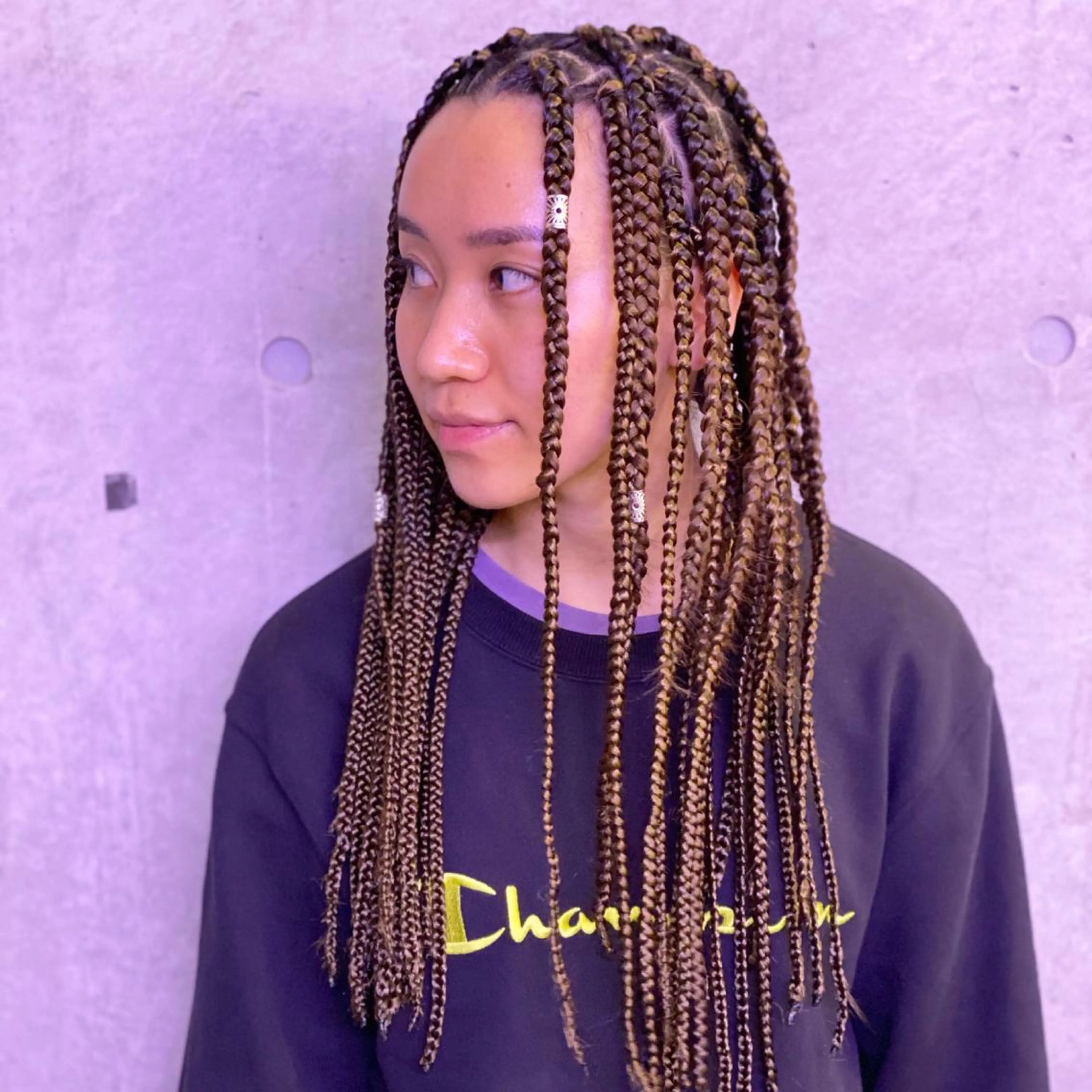 ロング カラー パーマ ヘアアレンジ キッズ ネイル マツエク・マツパ 中元 淳のヘアスタイル