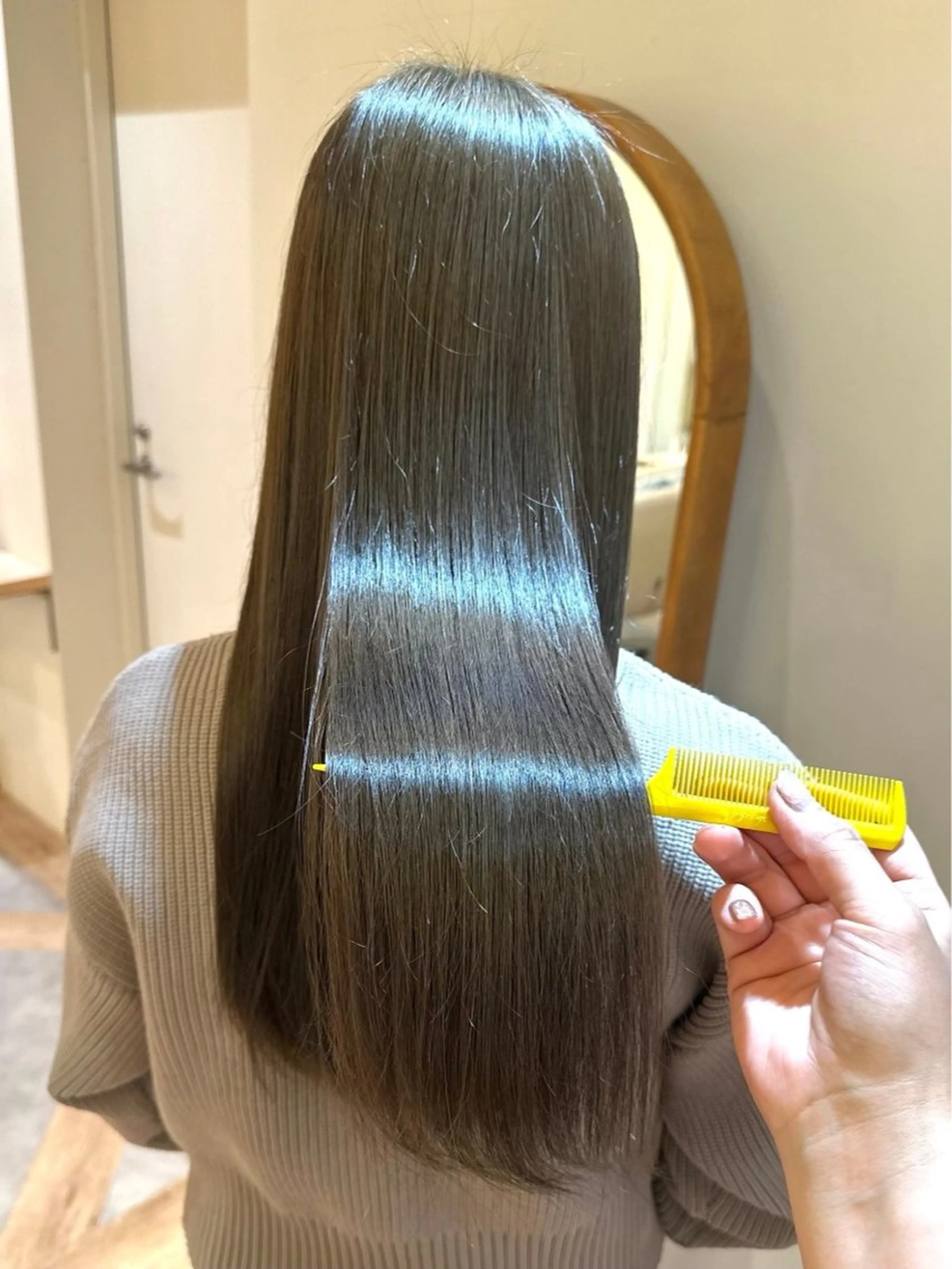 🩵<艶★>🩵カラー+ケラスターゼカクテルトリートメント [大宮/髪質改善]の写真