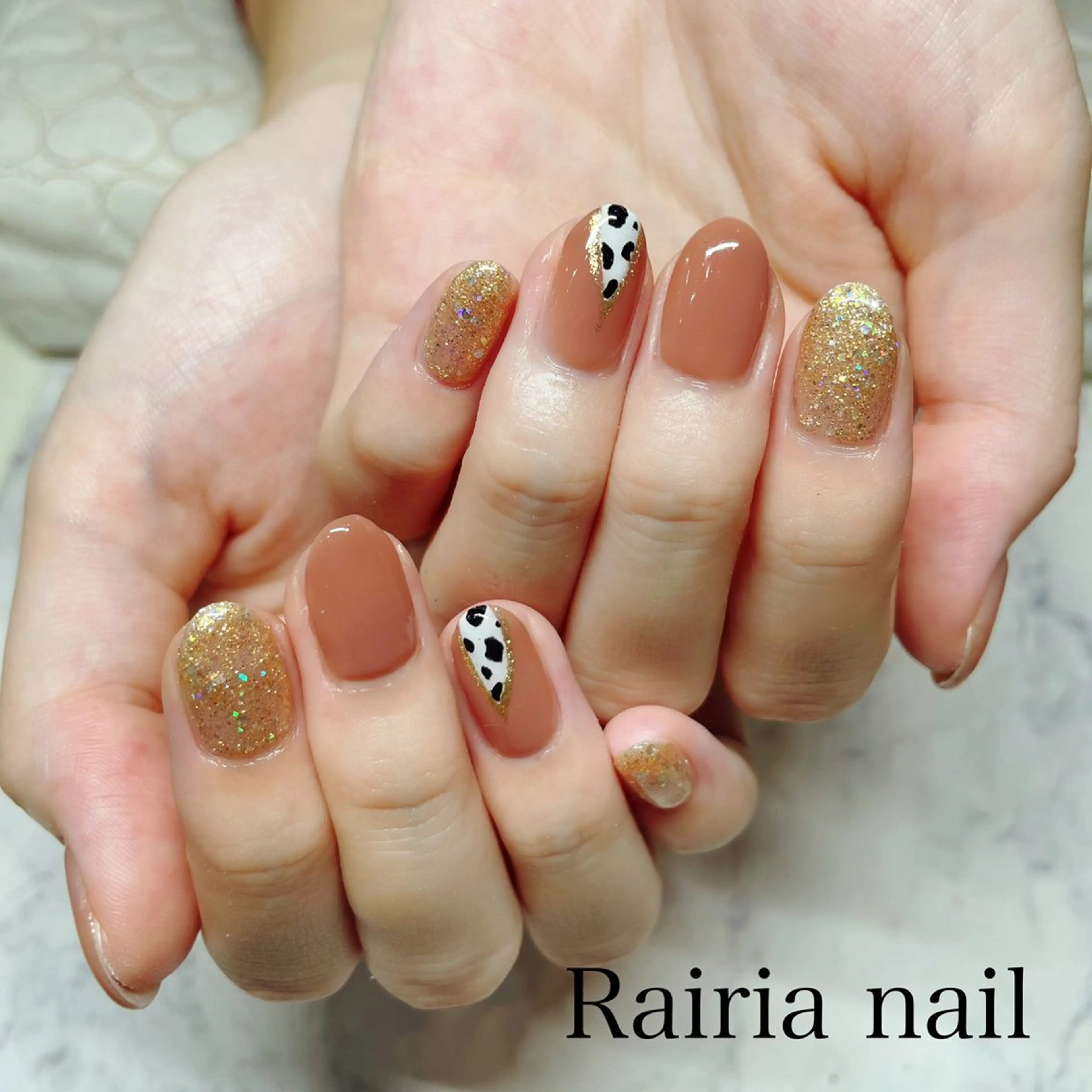 ネイル アートネイル ジェルネイル 持ち込み ニュアンスネイル パラジェル Rairia nail本八幡店のネイルデザイン