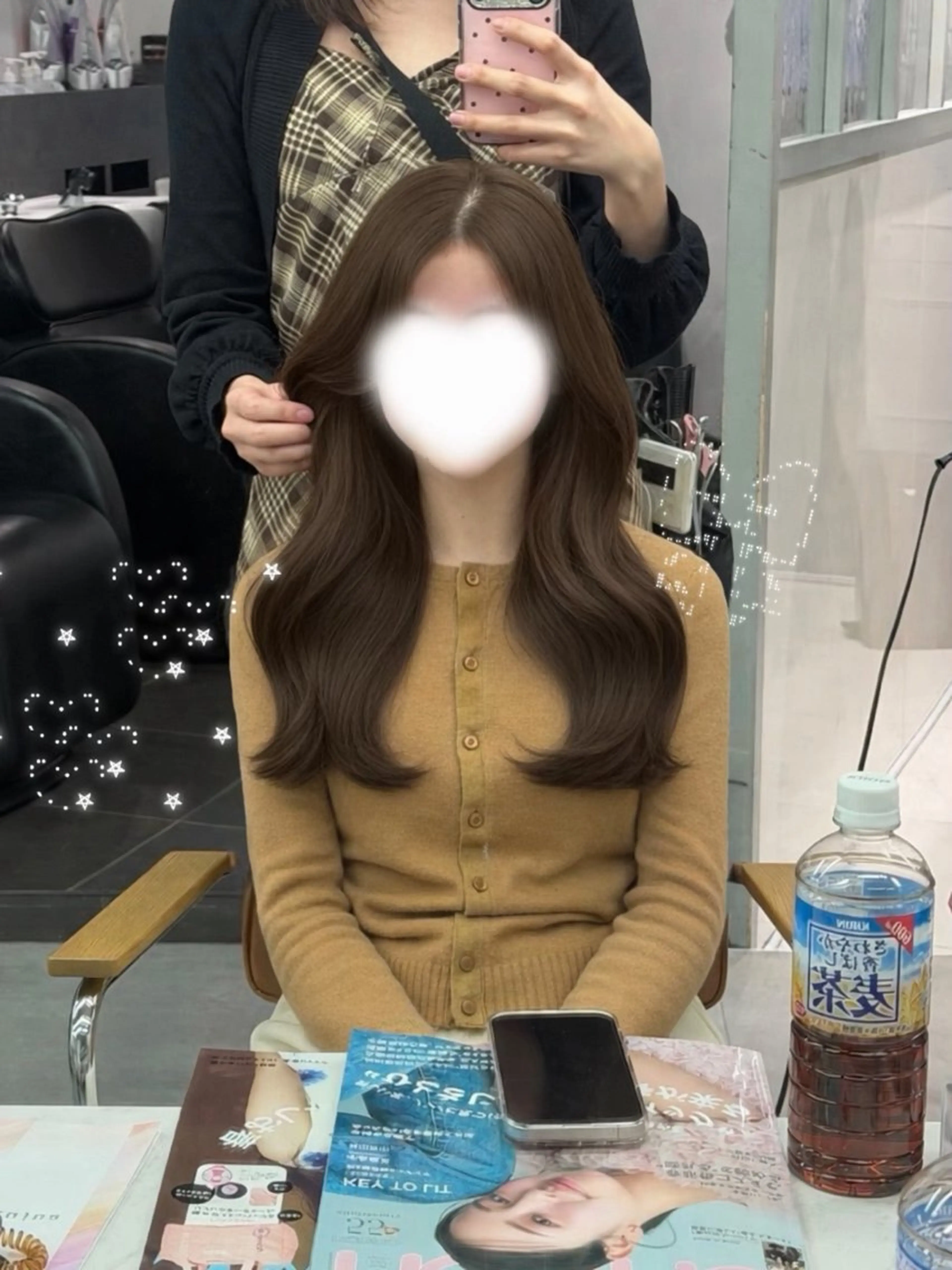 ロング カラー ヘアカラー 韓国系艶髪🎀 miyuuのヘアスタイル