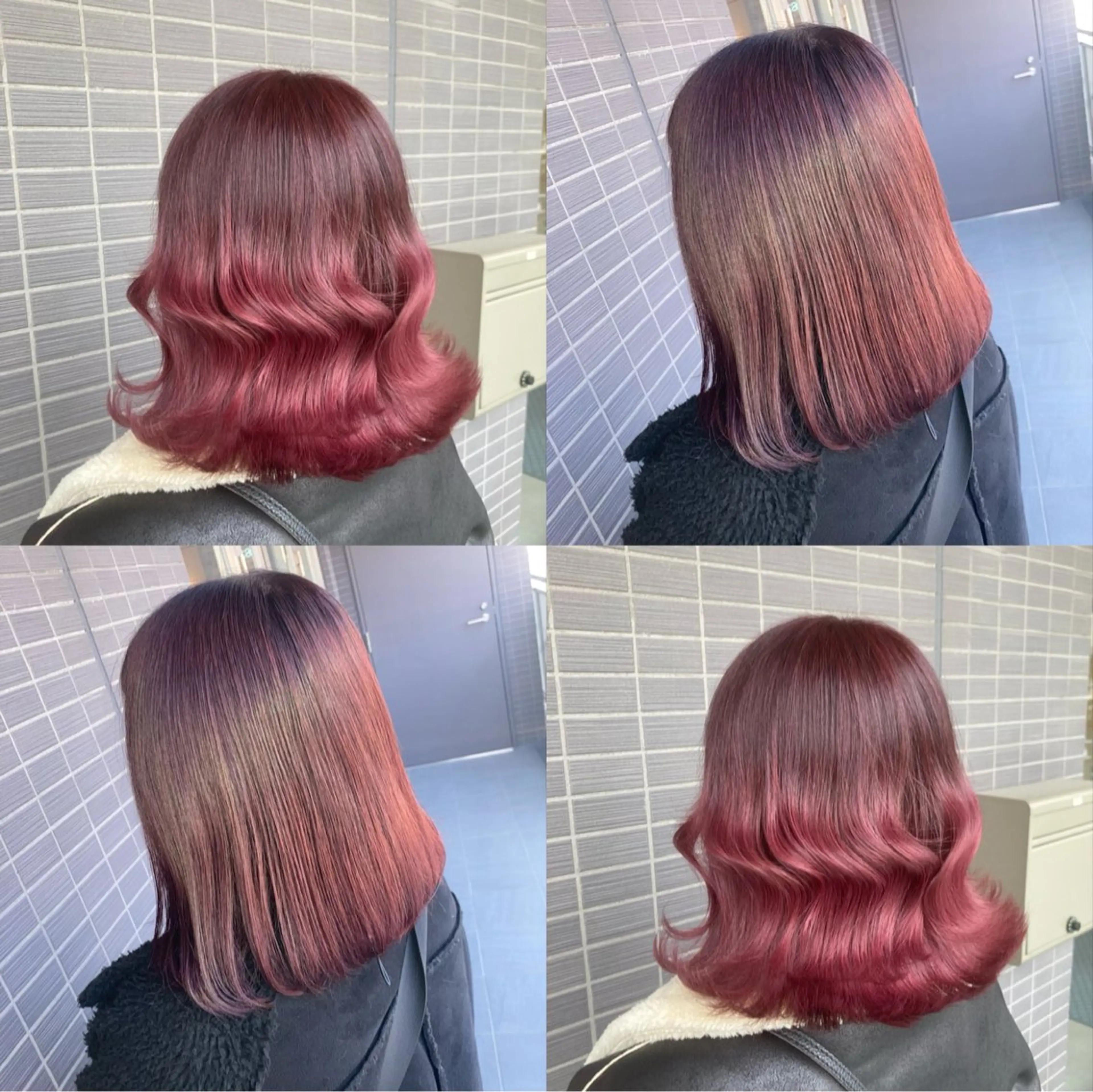 ミディアム カラー ヘアアレンジ 平原 ミレイのヘアスタイル