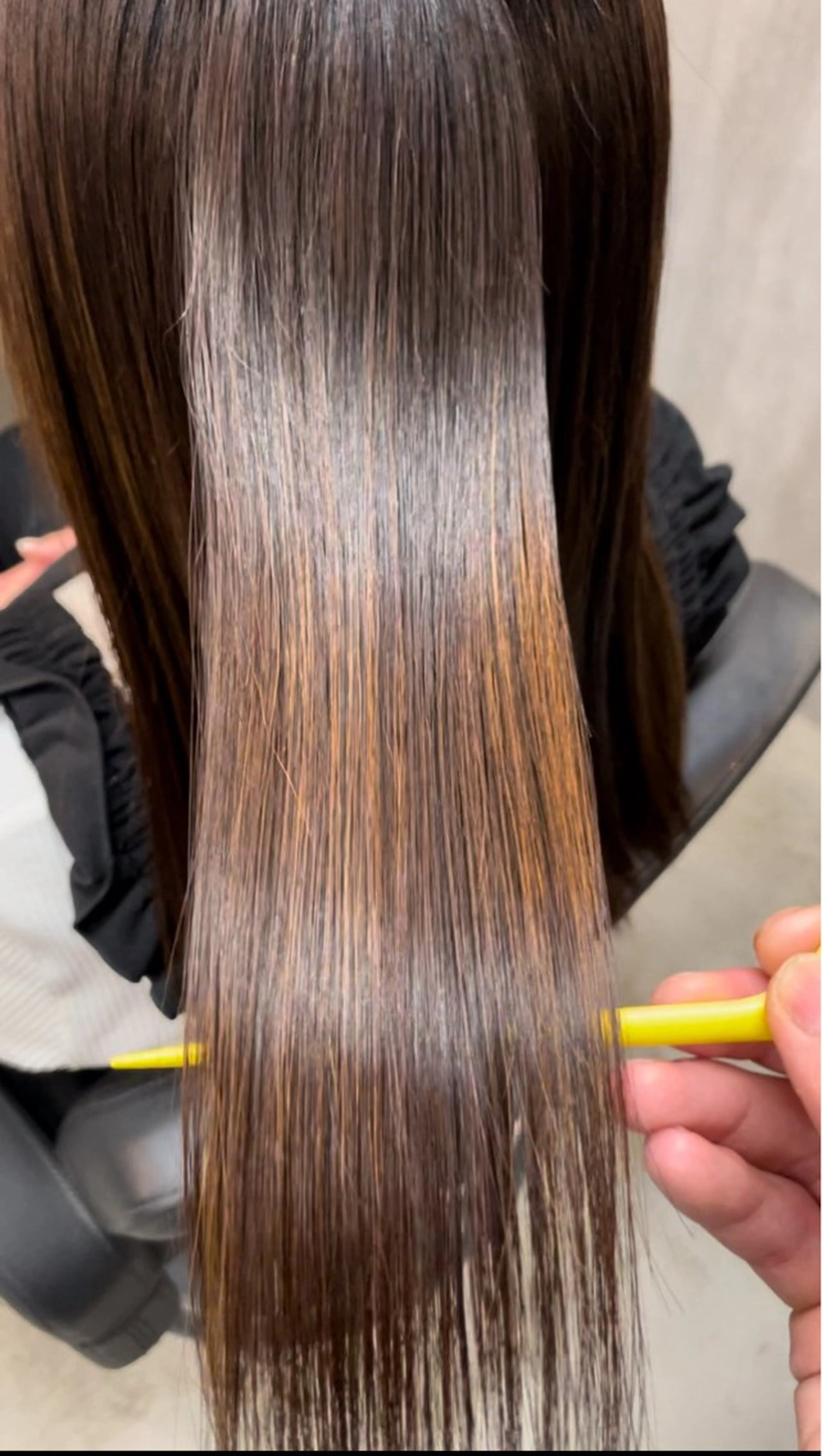 ロング くせ毛 石井希武/学芸大学/ パーマ/縮毛矯正のヘアスタイル