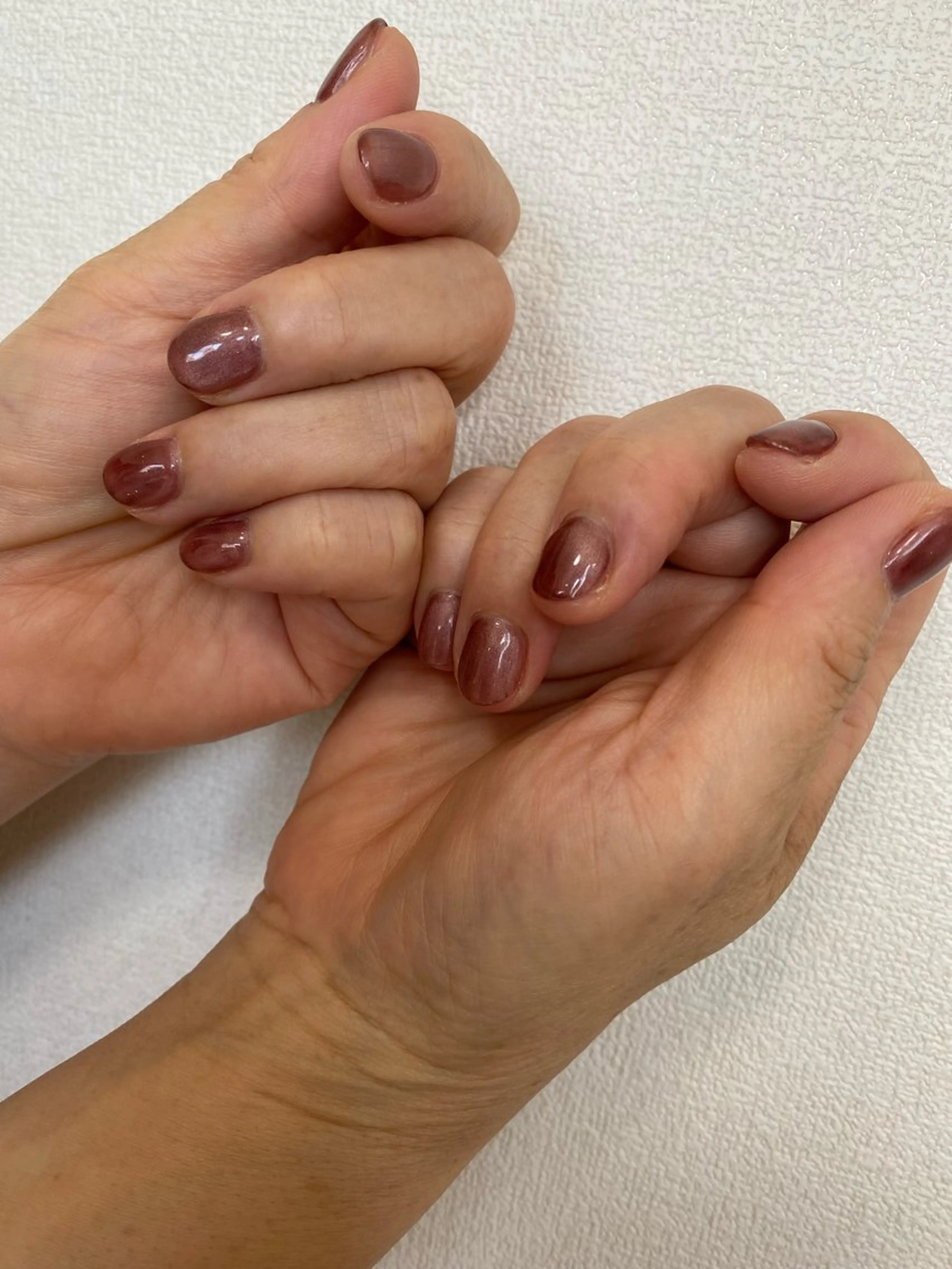 ネイル ボルドー ハンドネイル 自宅サロン FeelFreeのマツエク・マツパデザイン