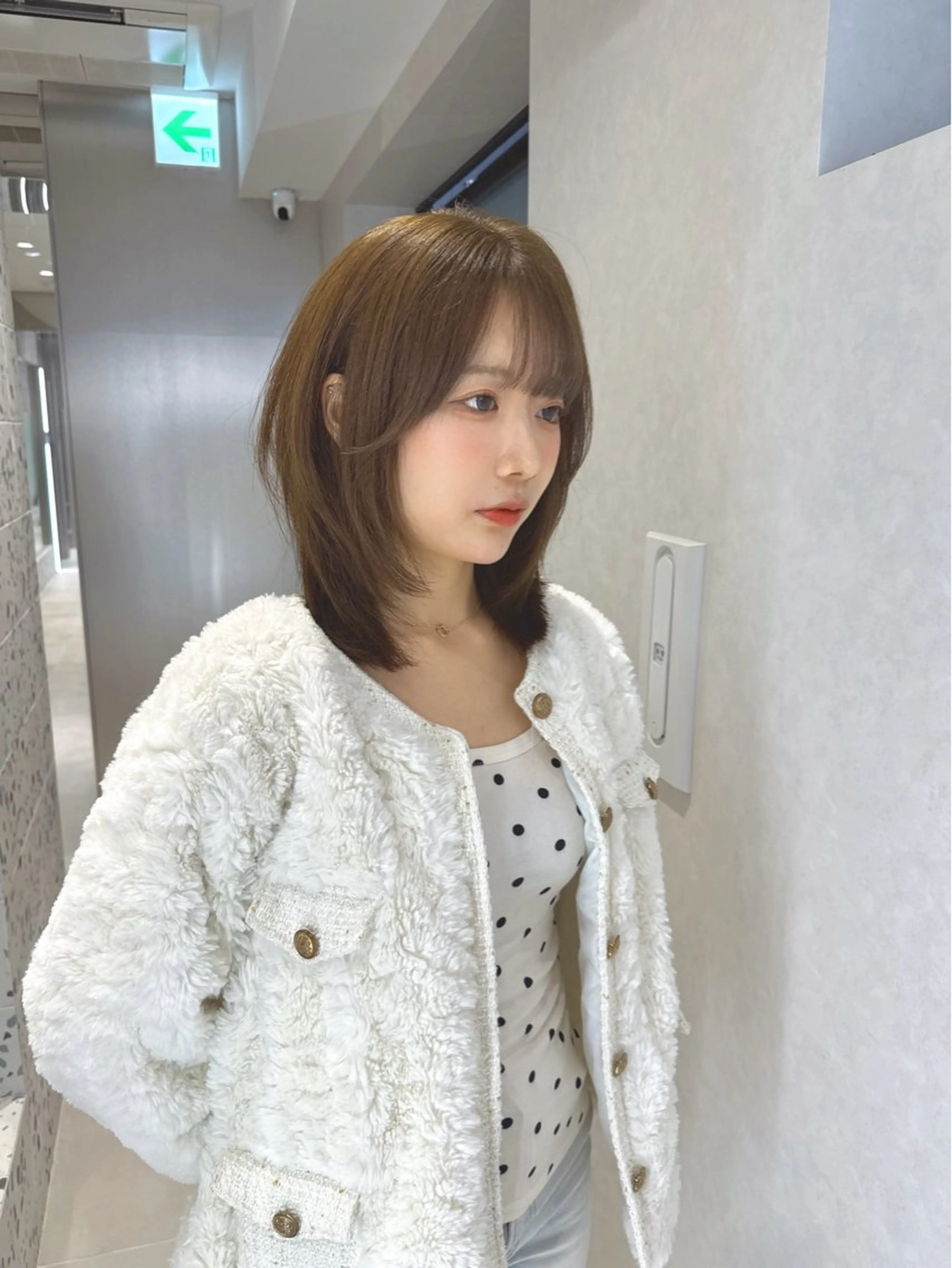 ミディアム カラー カット ヘアカラー トリートメント 矢野 晃平のヘアスタイル