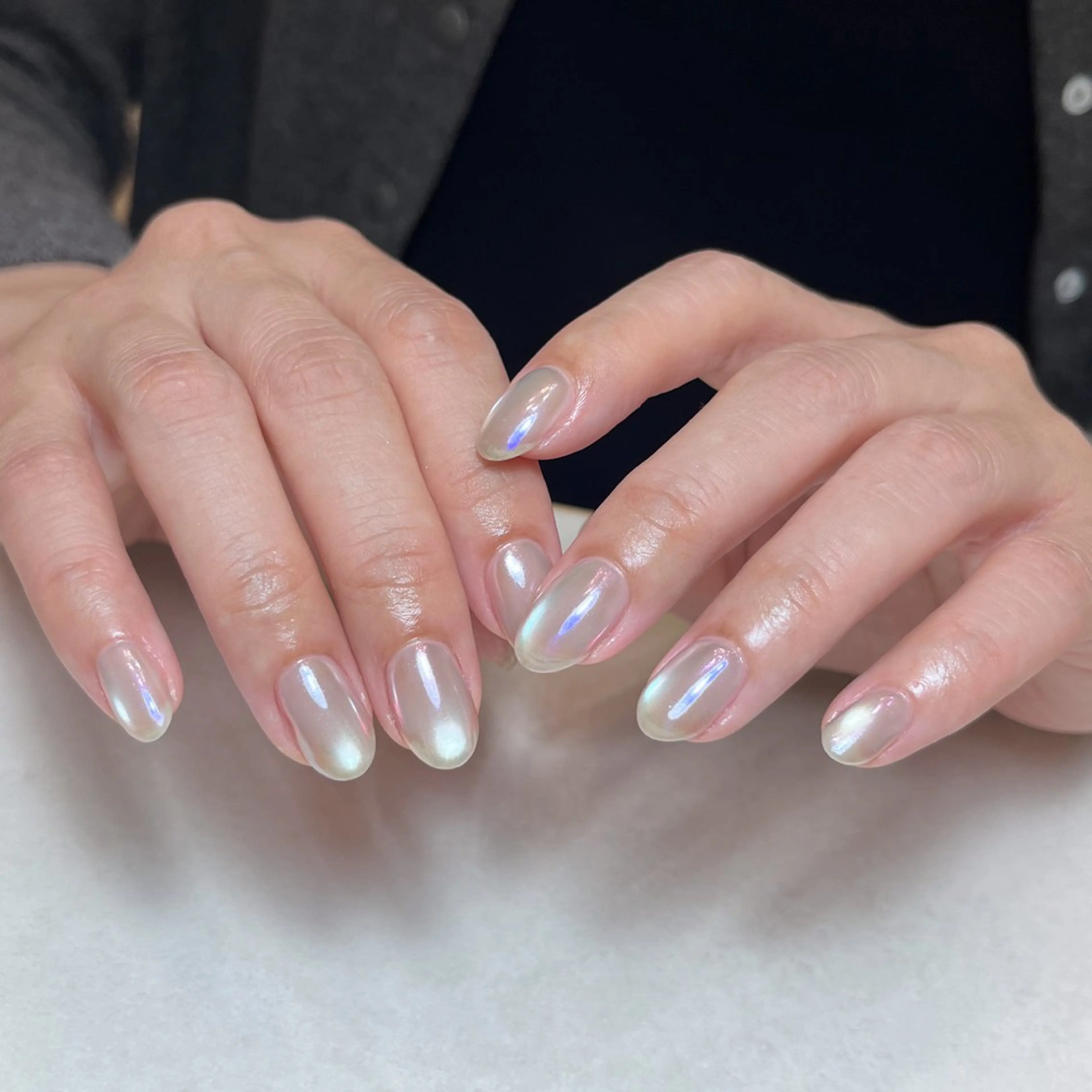 ネイル オーロラネイル マグネットネイル Nail Salon BELMUEのネイルデザイン