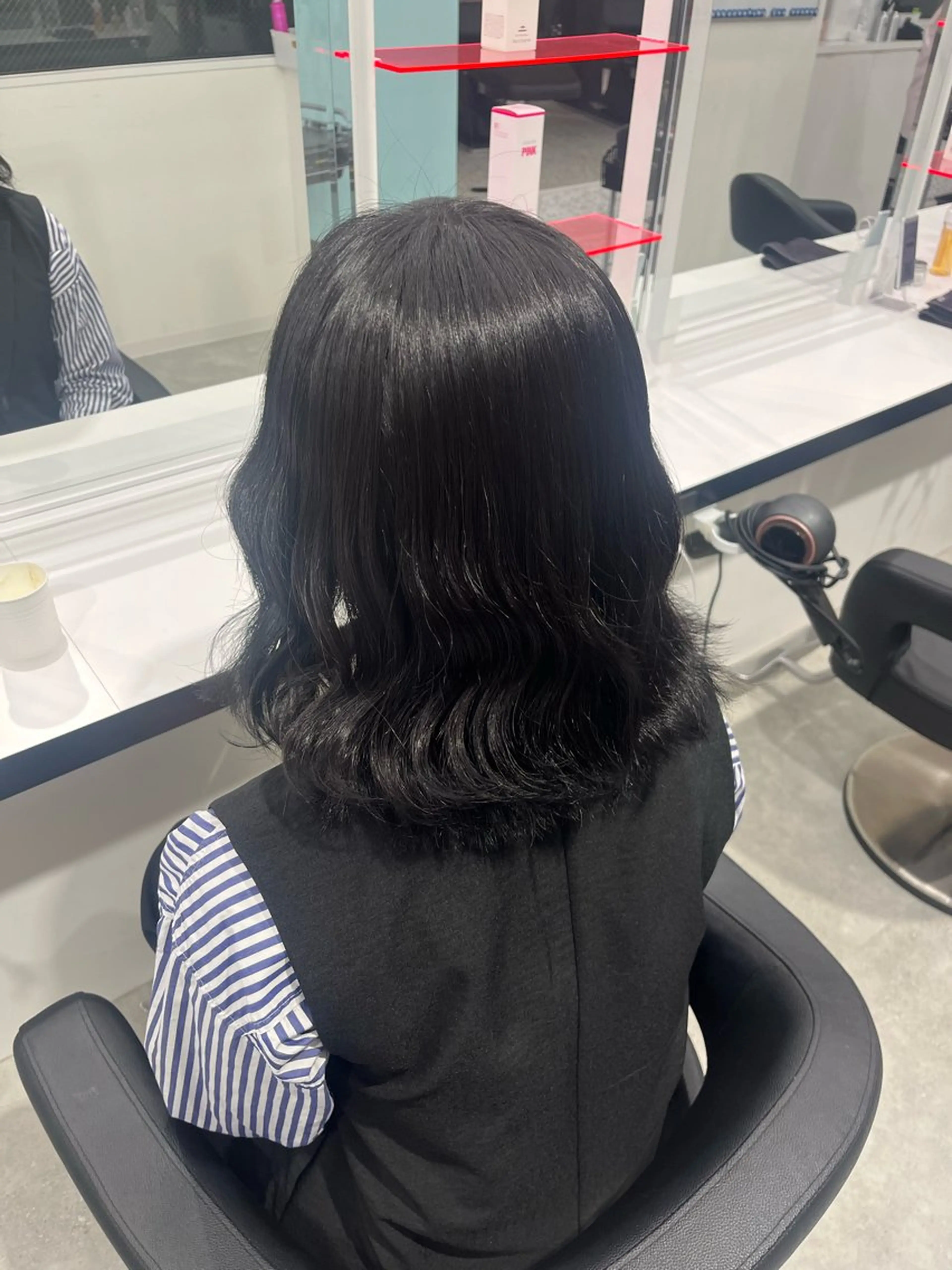 セミロング カラー みう/仙台/暖色/ 艶髪/顔周りカット/のヘアスタイル