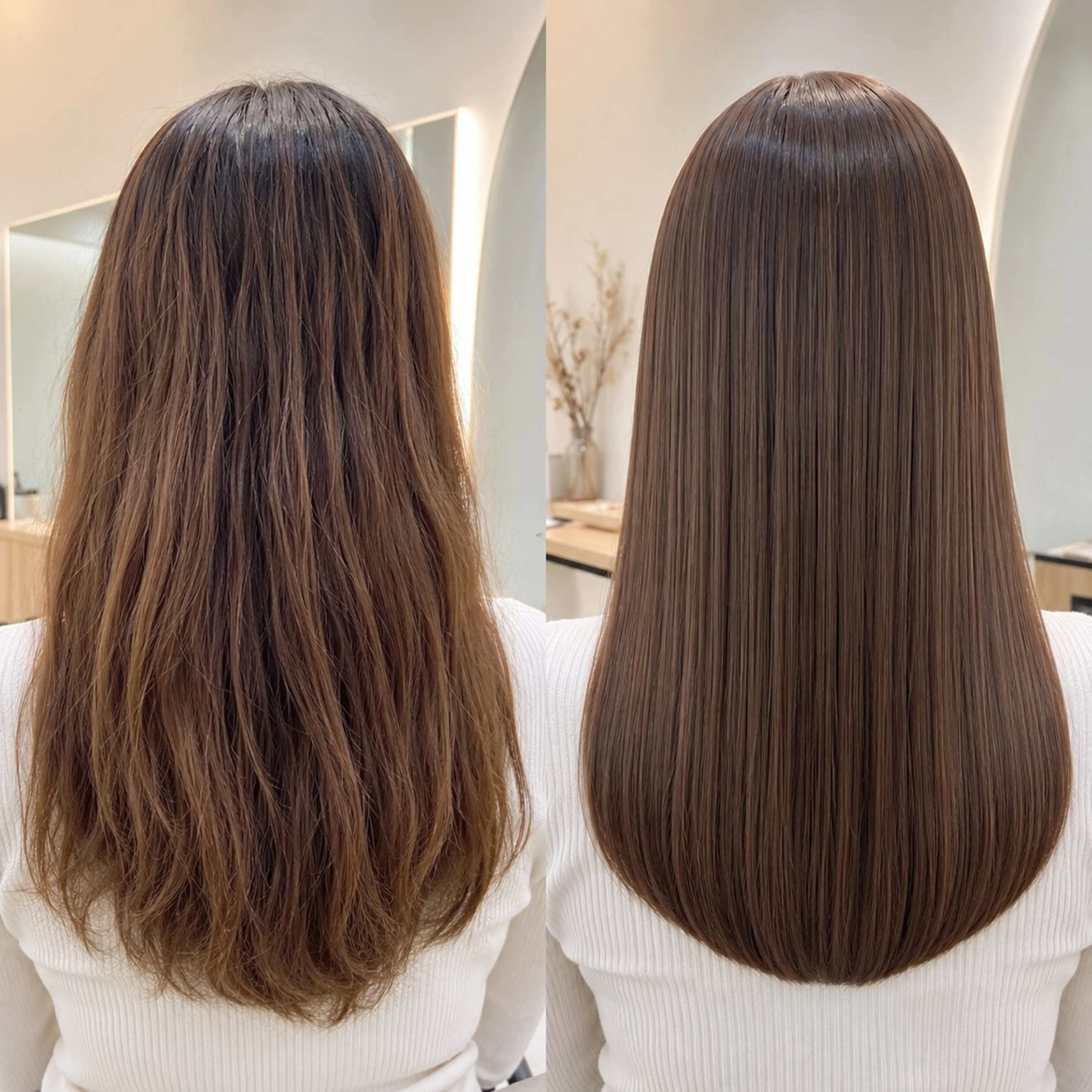 【うるツヤ最強👊🏻💗縮毛矯正×透明感カラー】日、月、火曜日限定の写真
