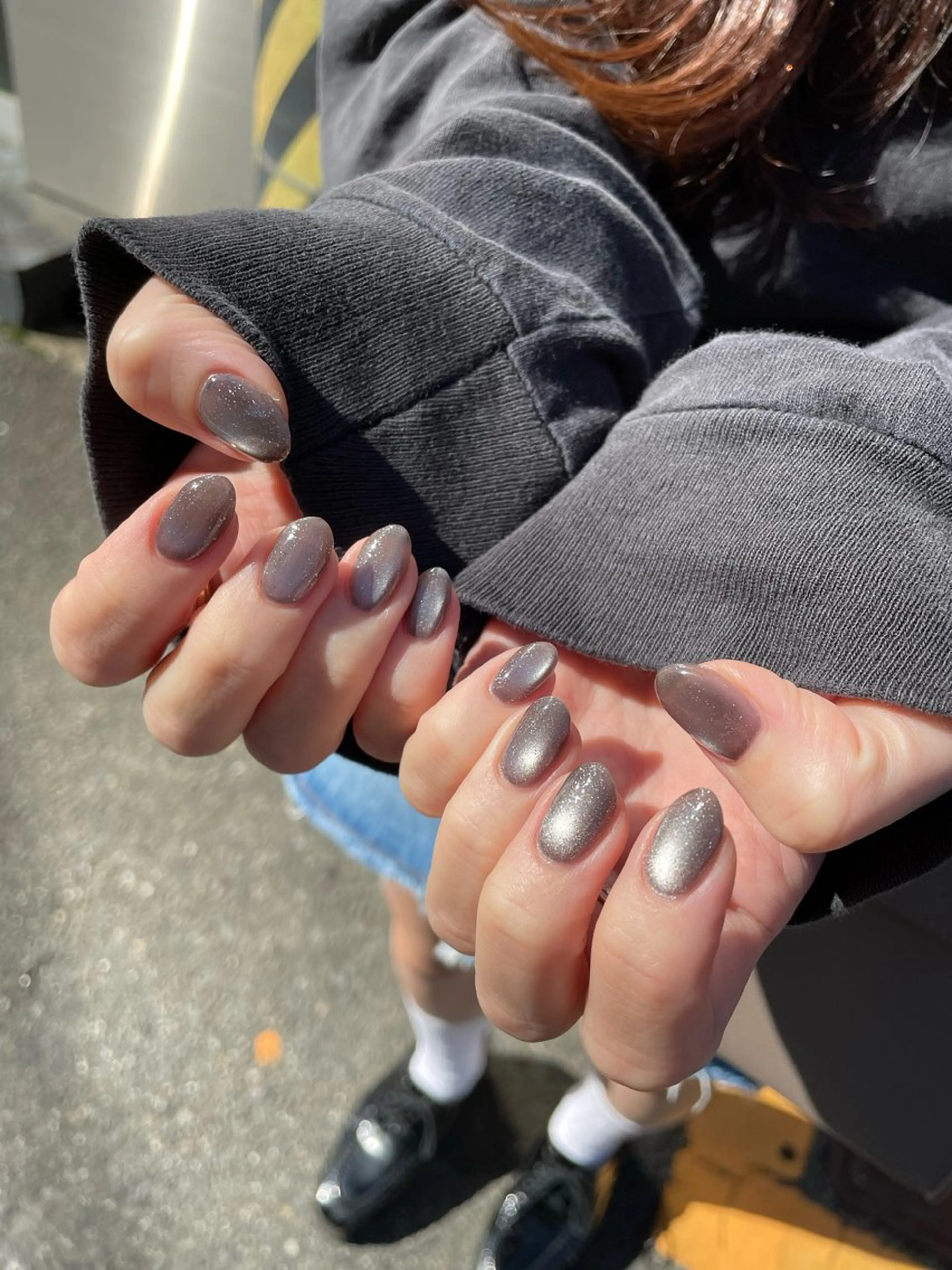 ネイル フラッシュネイル マグネットネイル ハンドネイル with hues AYAのネイルデザイン