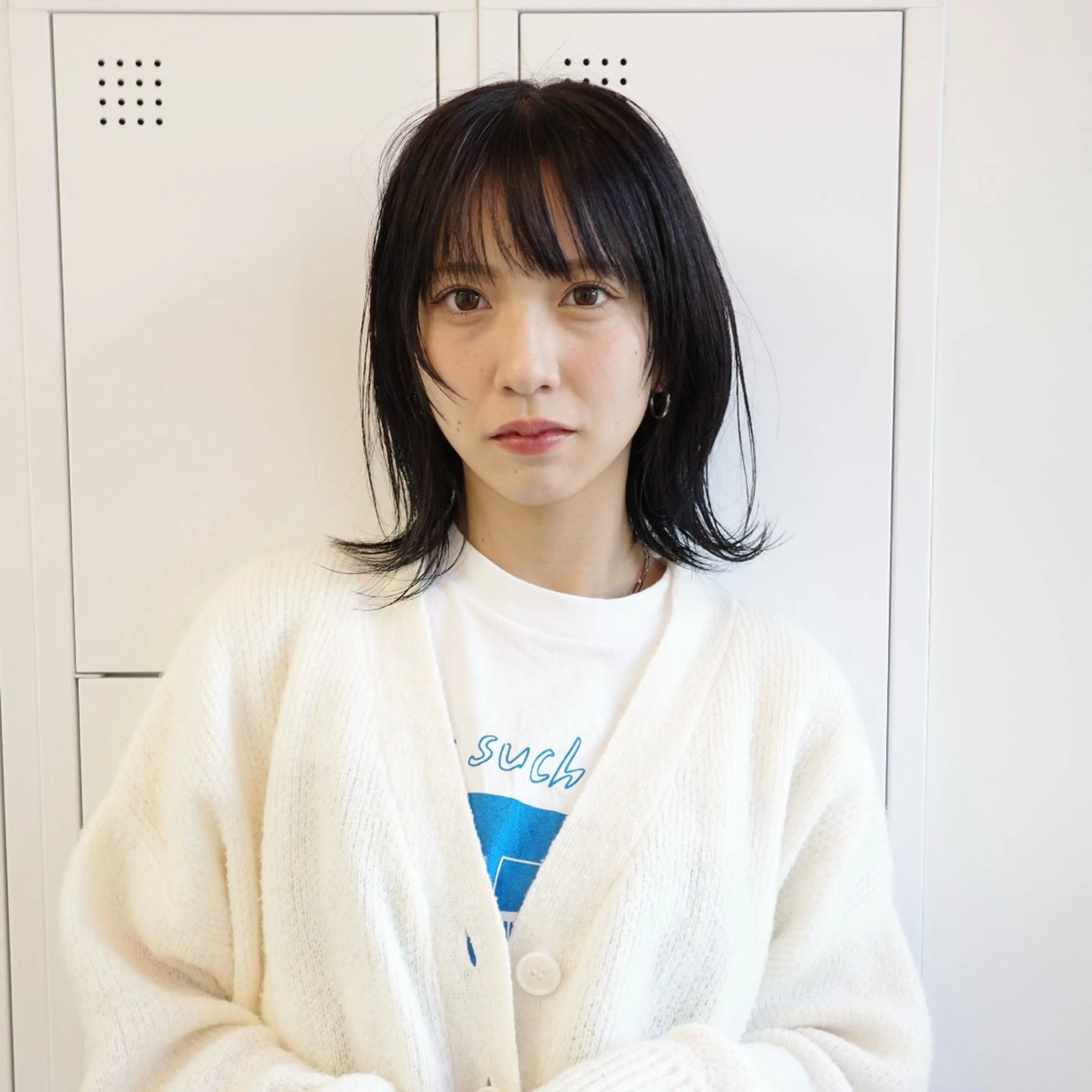 ミディアム カラー ボブレイヤー ボブ レイヤーカット クロスパーマ× 透明感カラー✂︎のヘアスタイル