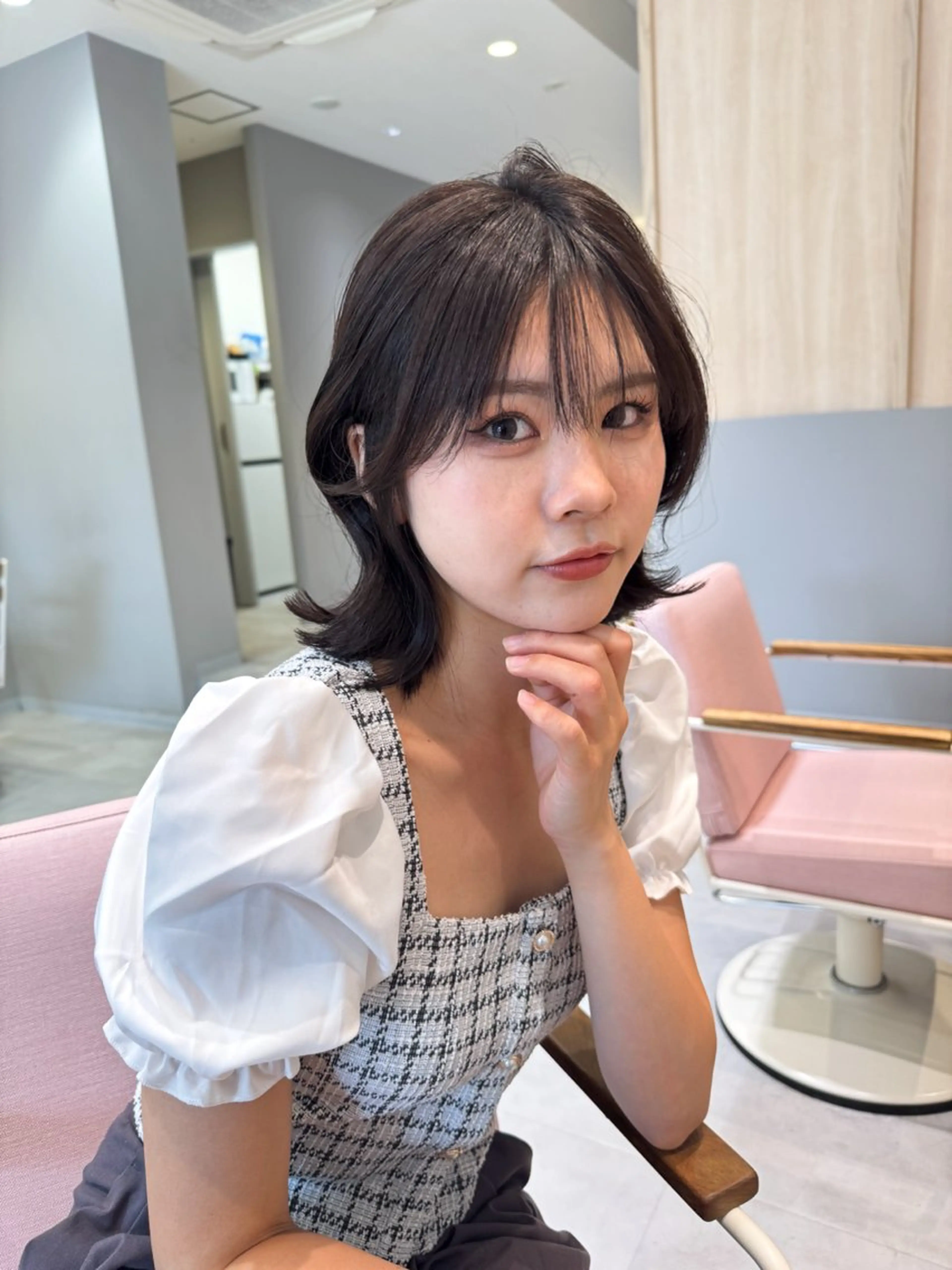 ミディアム カラー カット ヘアカラー トリートメント ヘアセット ✂️似合わせの魔術師 石田一樹✂️のヘアスタイル