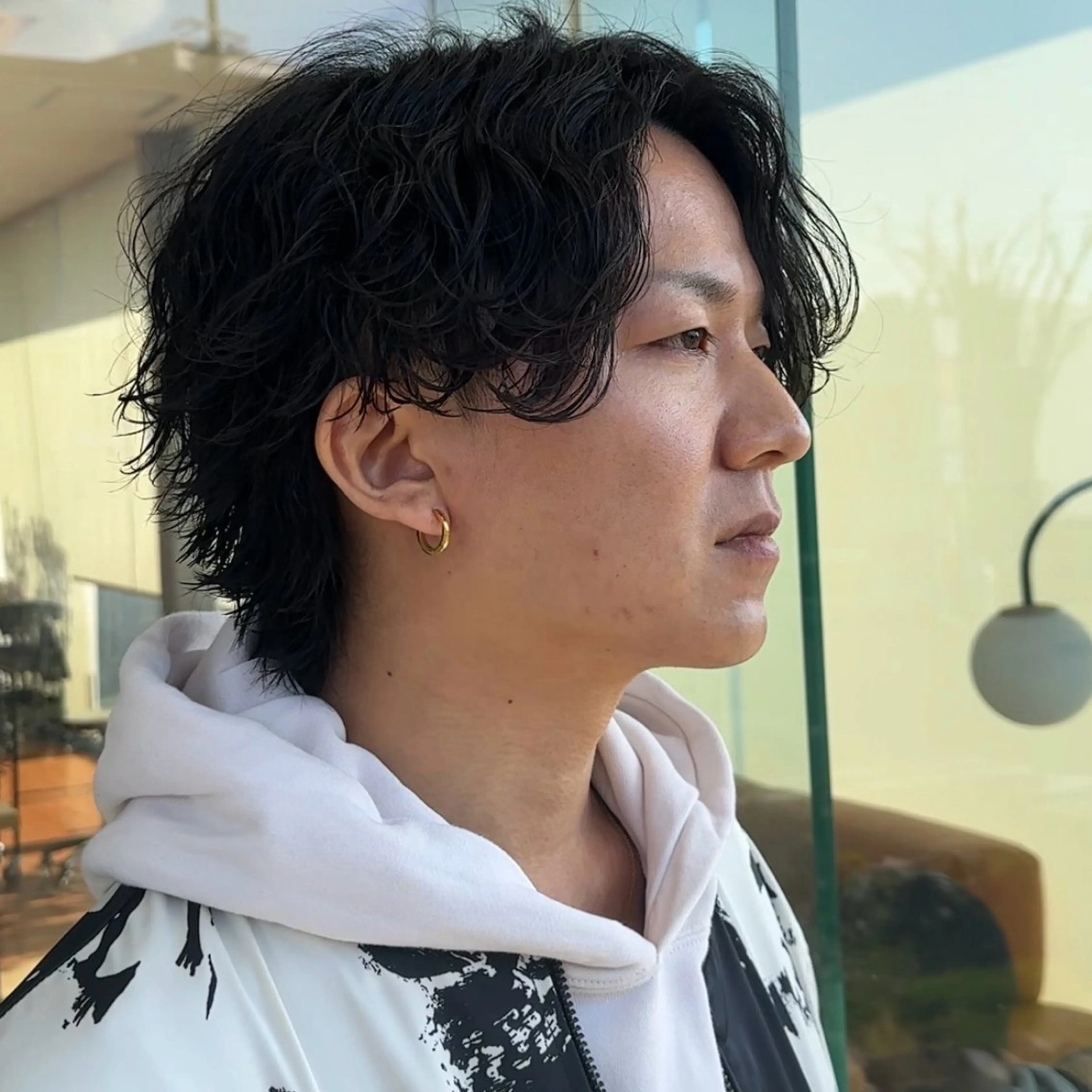 ミディアム ミディアムパーマ ハイライト 髪質改善 Gain KAKKY 名古屋/池下駅3分のヘアスタイル