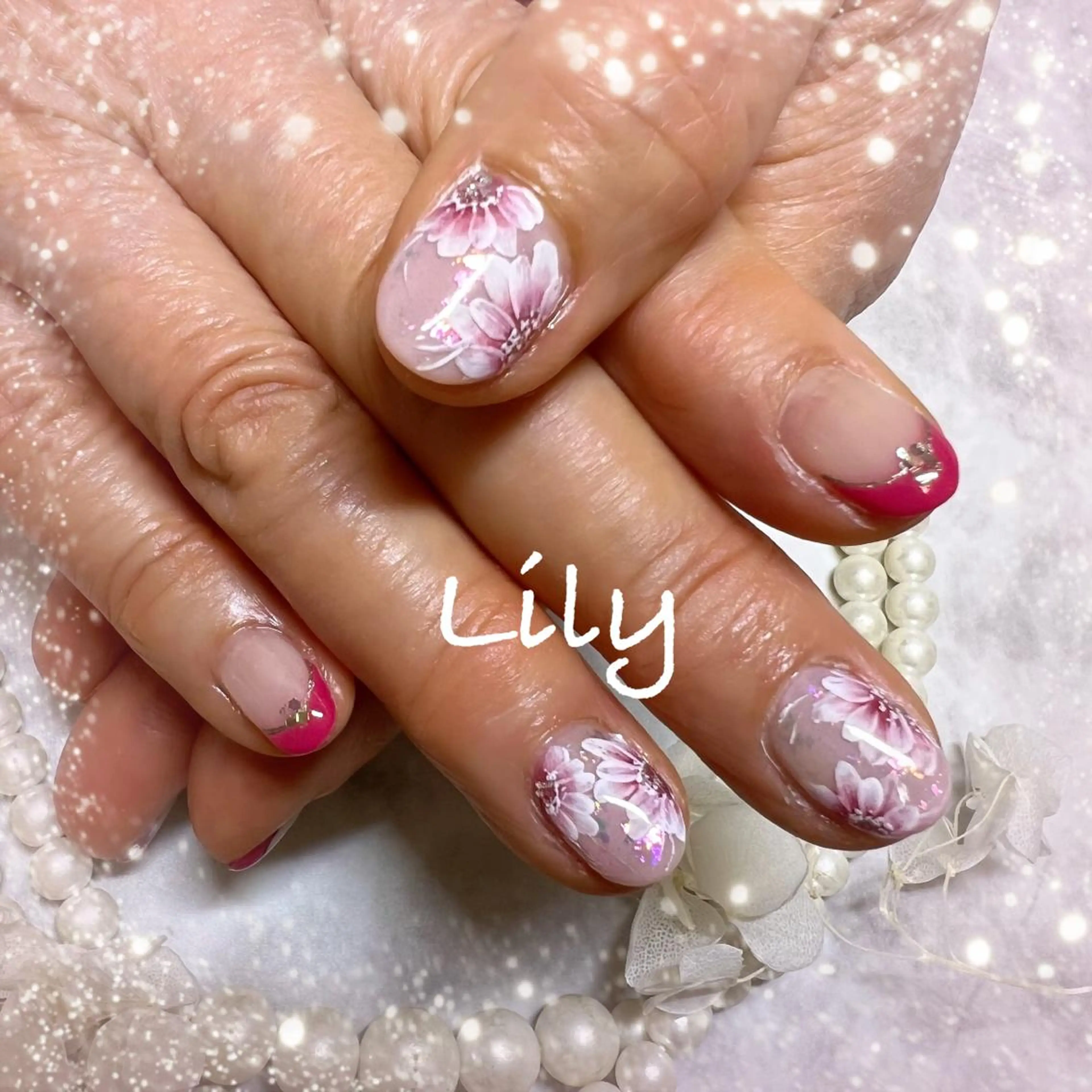 ネイル ハンドネイル Lily*nail 🌻Mii🌻のネイルデザイン