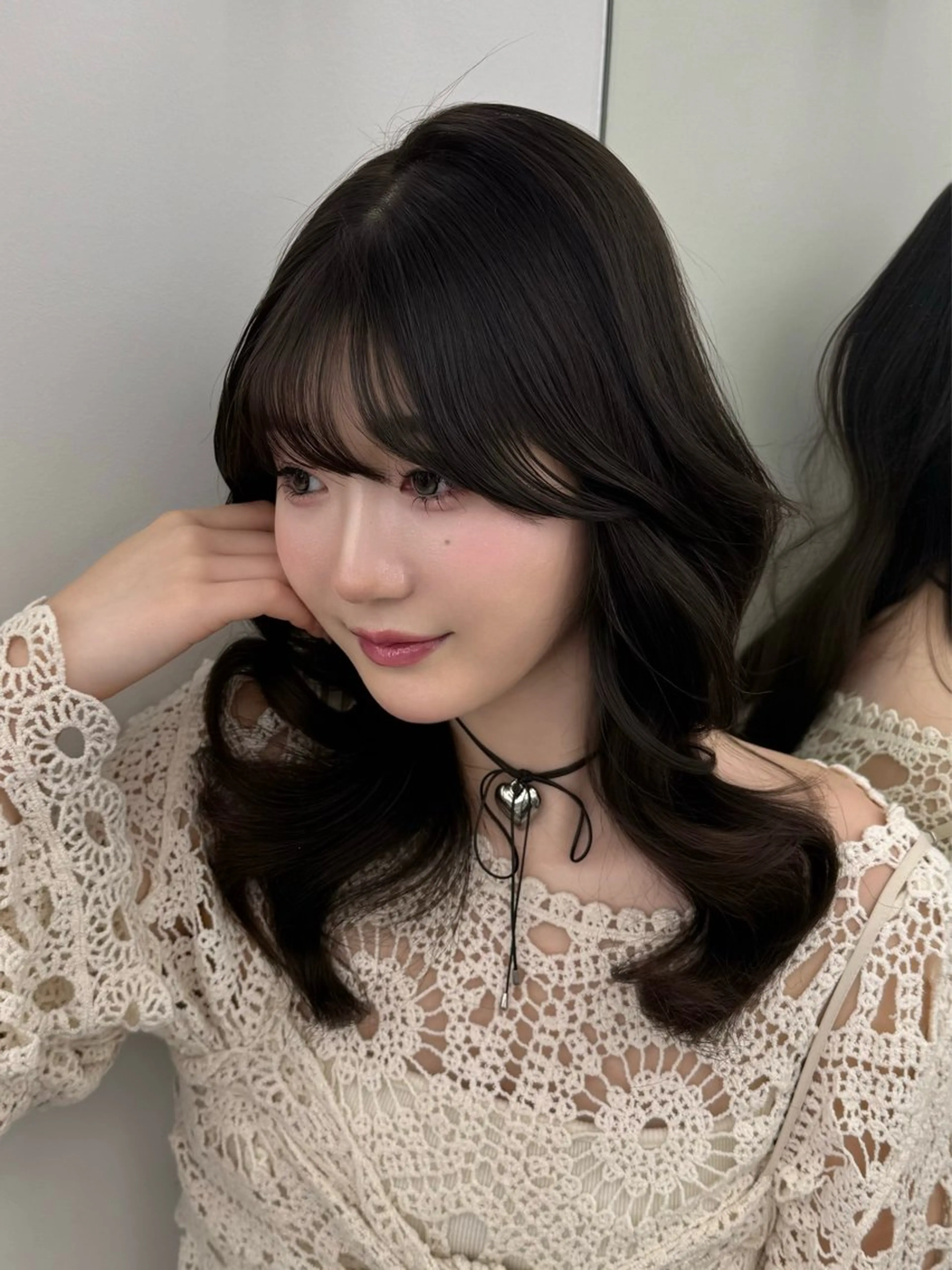 セミロング カラー ヘアアレンジ 松永 凜花のヘアスタイル