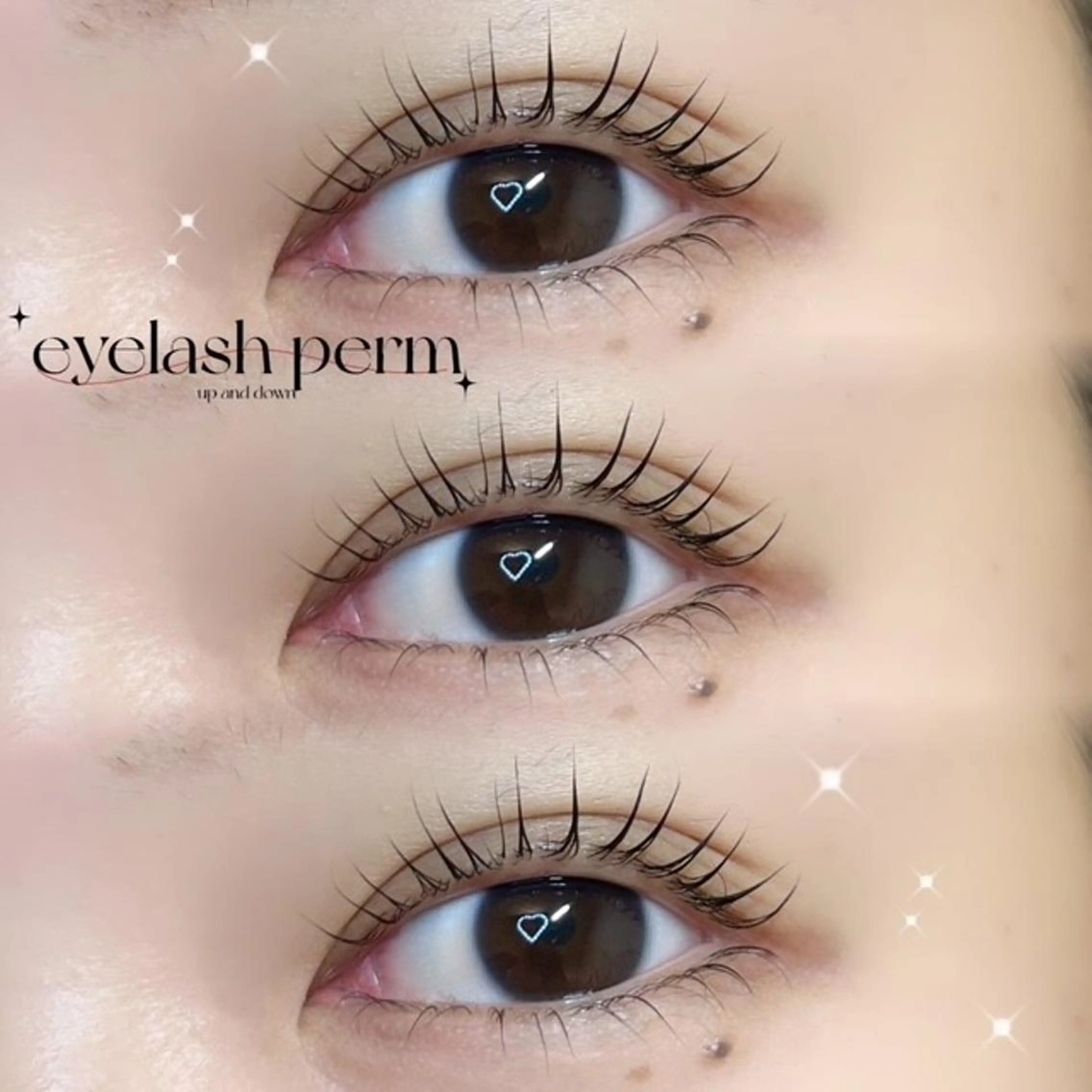 🎀【上下】まつ毛パーマ🎀上下にパーマをかけるとお目元が縦横どちらにも大きく見え、中顔面短縮効果も⭕️の写真