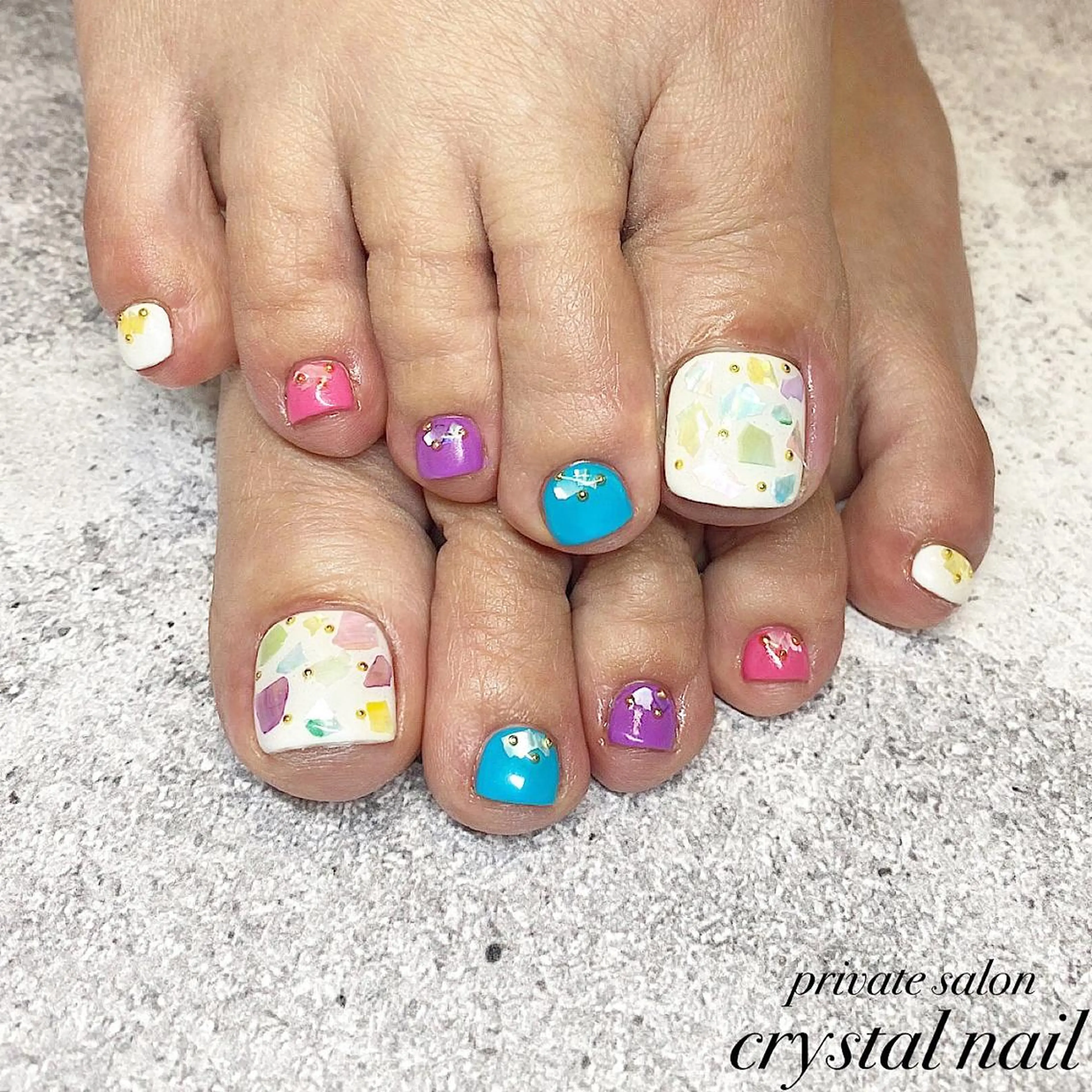 ネイル フットネイル Crystal Nailのネイルデザイン