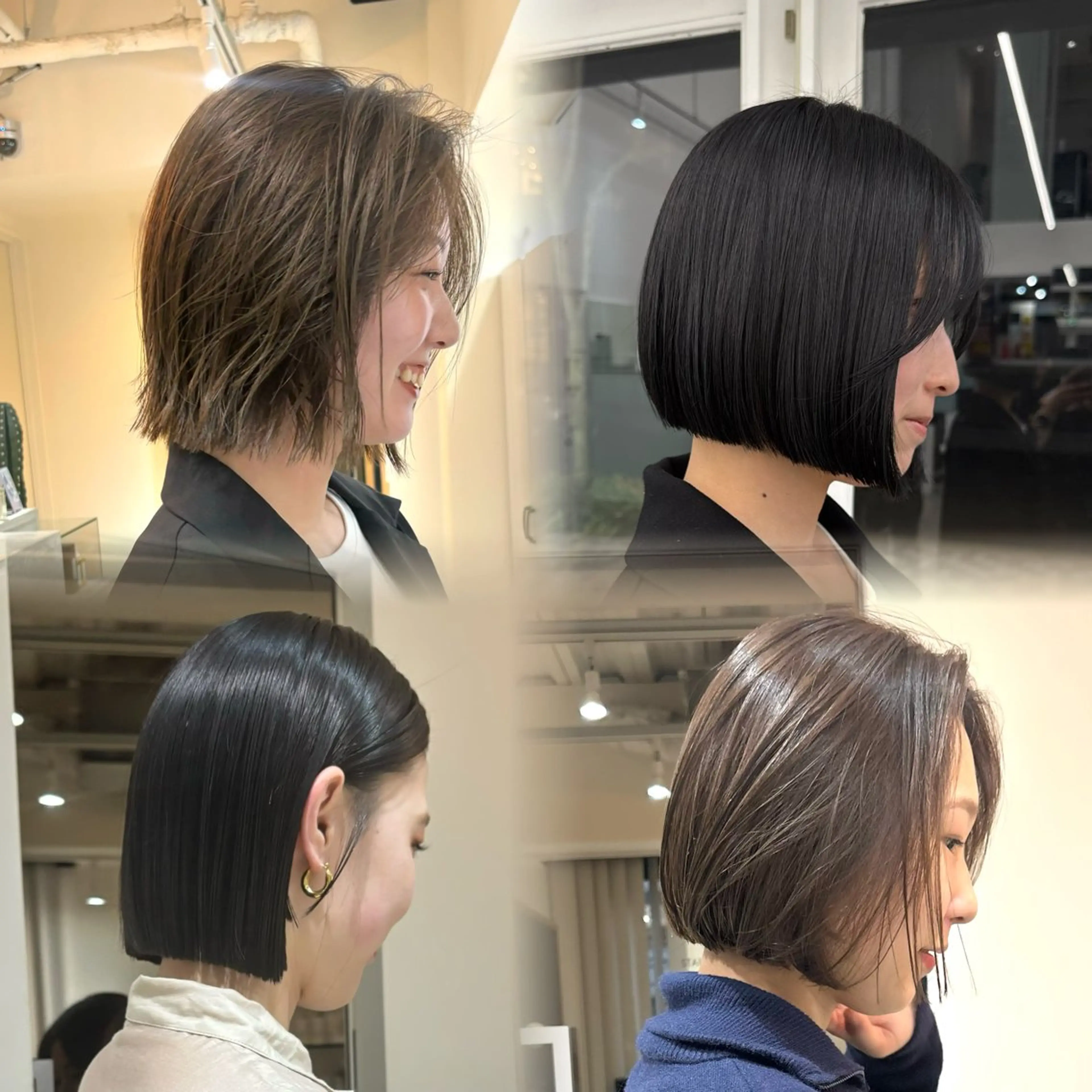 ショート ボブ トレンド🌷 ボブ　パーマ🩰のヘアスタイル