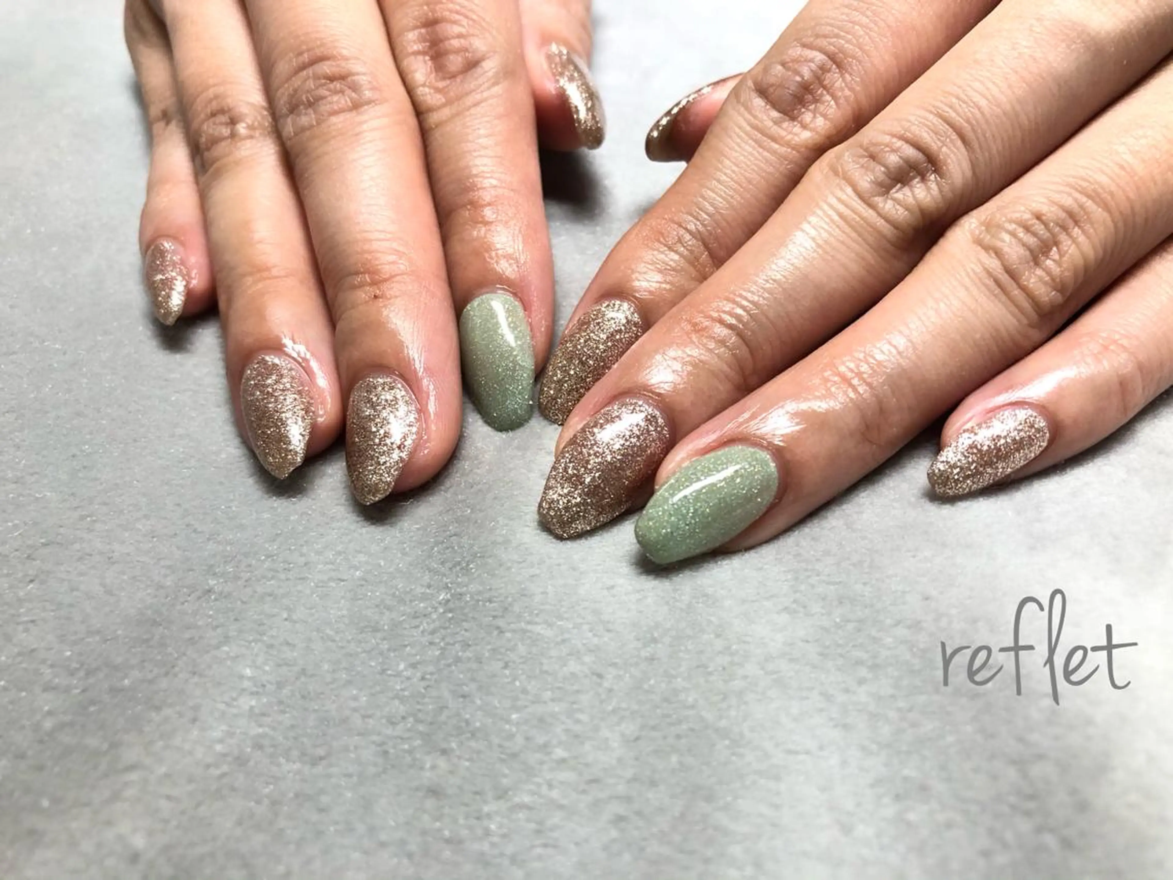 ネイル ワンカラーネイル ハンドネイル reflet nailのネイルデザイン