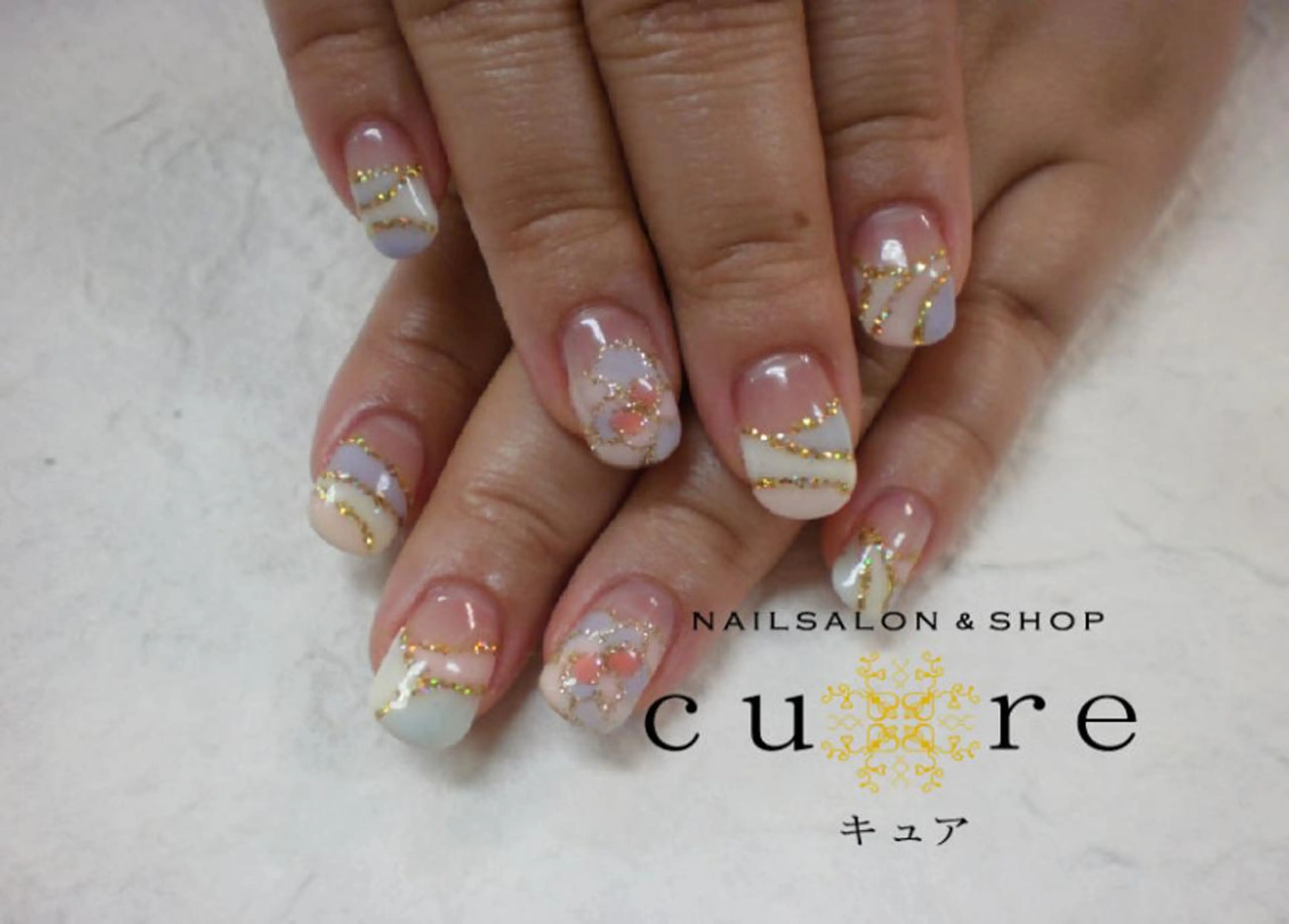 ミディアム ネイル ネイルサロン Cureのネイルデザイン