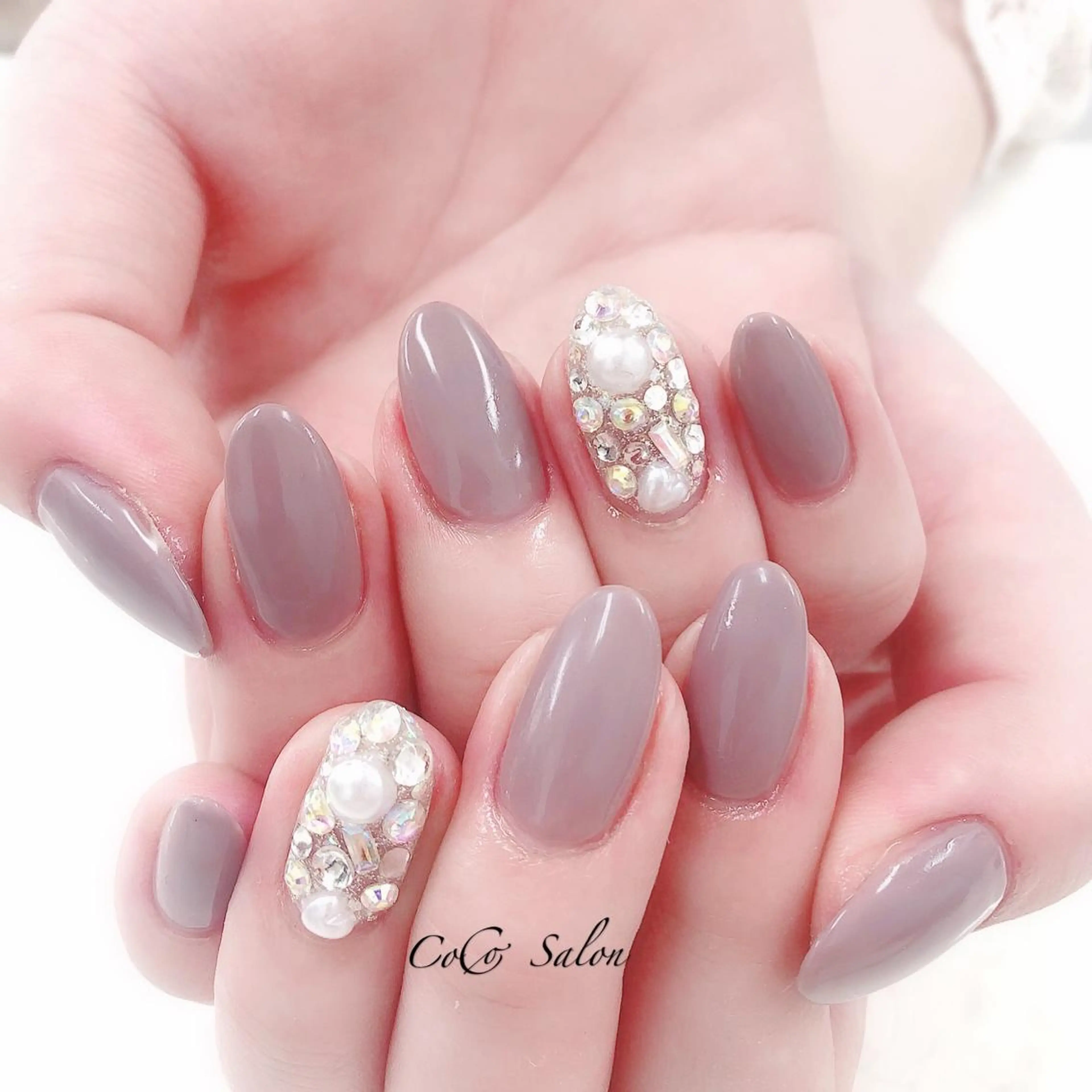 ネイル オフィスネイル シンプルネイル ハンドネイル CoCoSalon ネイル/まつ毛予約のネイルデザイン