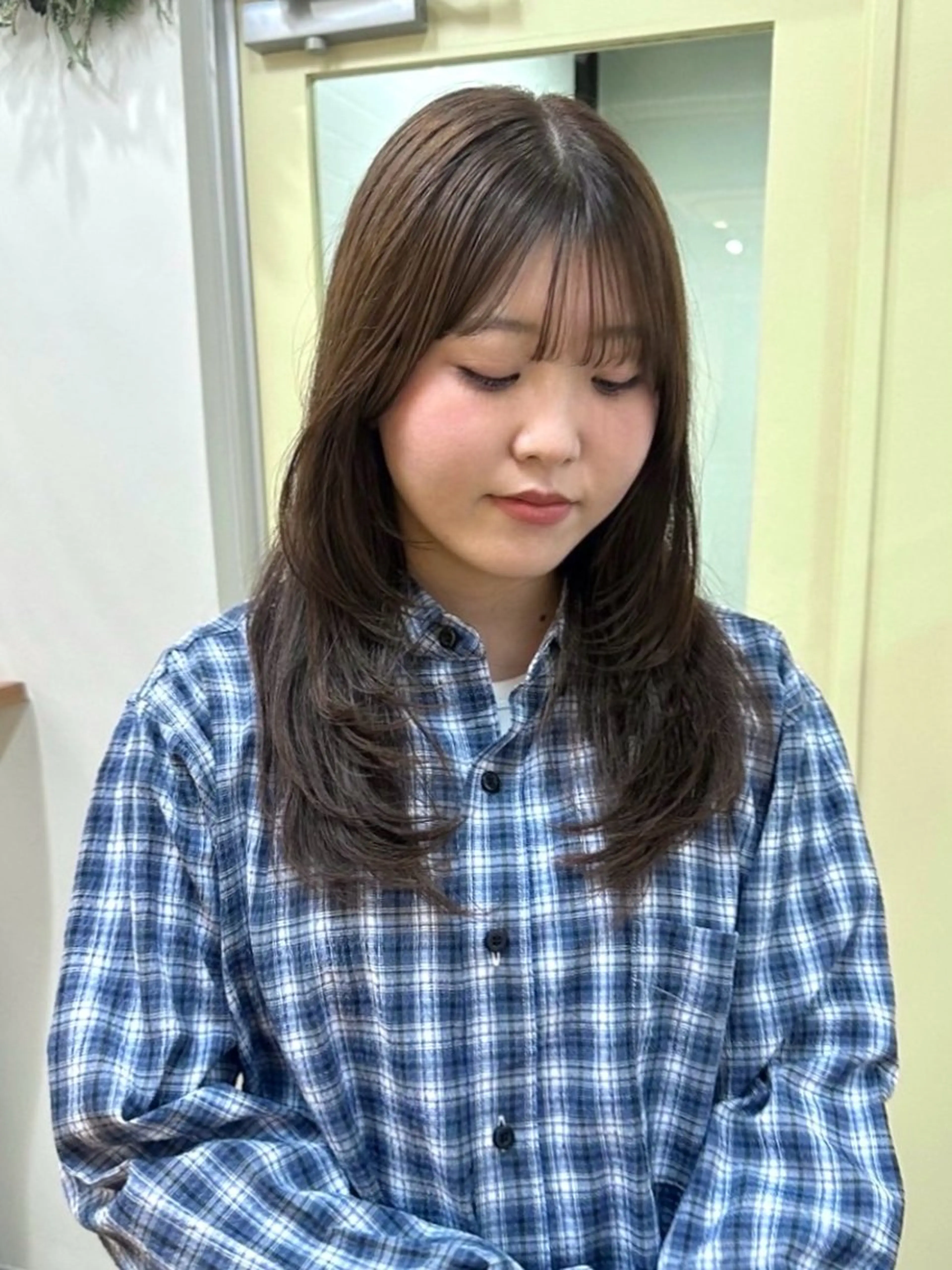 セミロング レイヤーカット カット ヘアカラー 四日市/レイヤー /似合わせカットのヘアスタイル