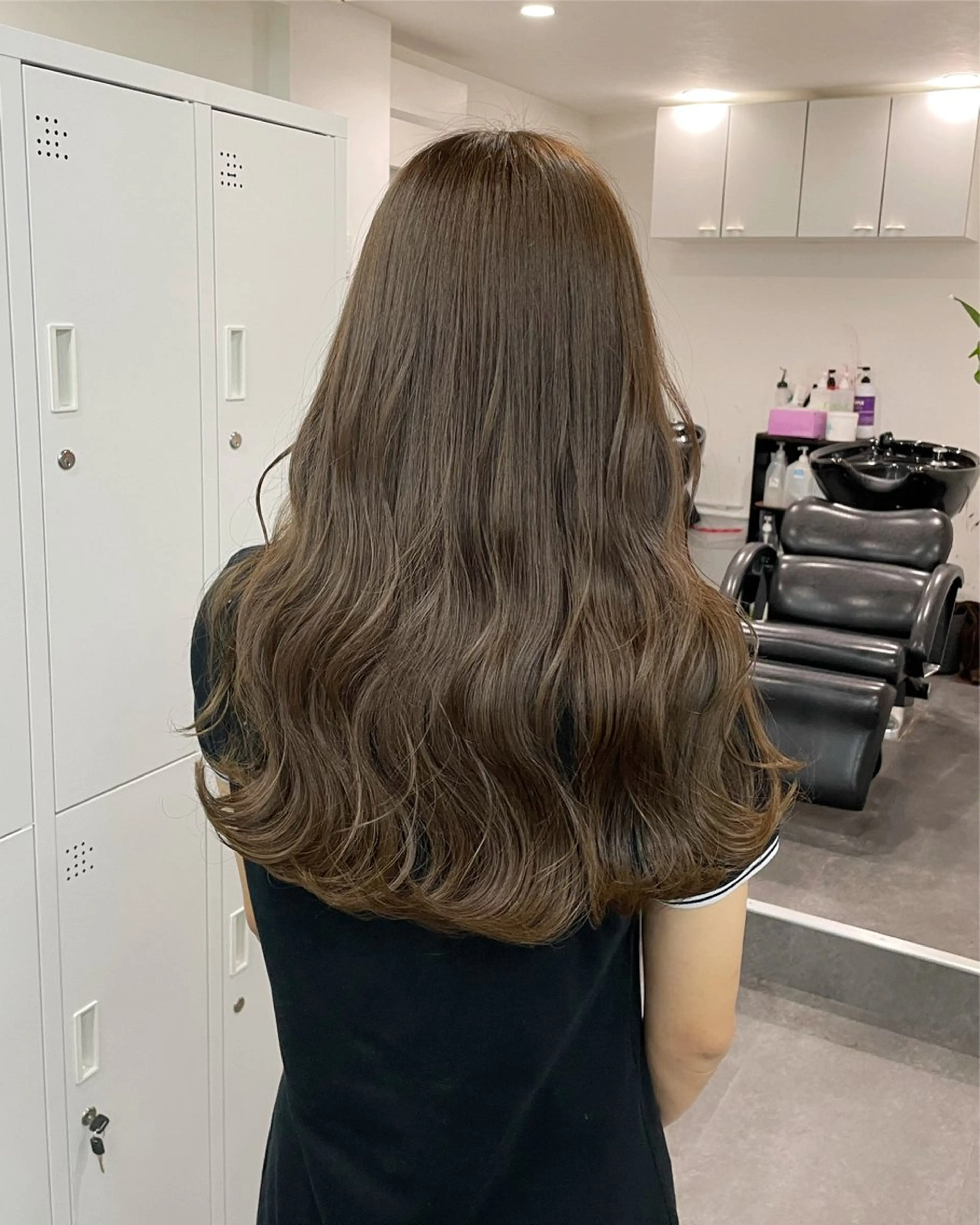 ロング ヘアカラー トリートメント ♡透明感/艶カラー/ M a I ♡のヘアスタイル