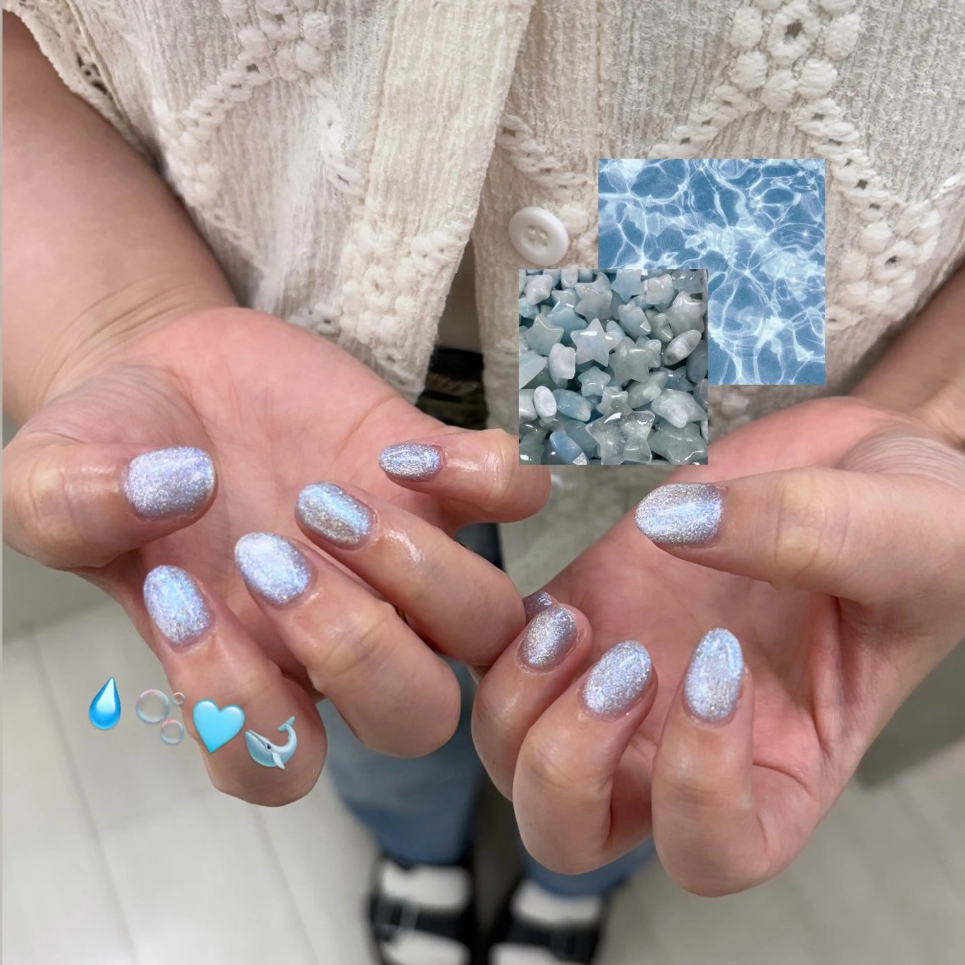 ネイル マグネットネイル ハンドネイル Bianca赤羽 MOCHIZUKIのネイルデザイン