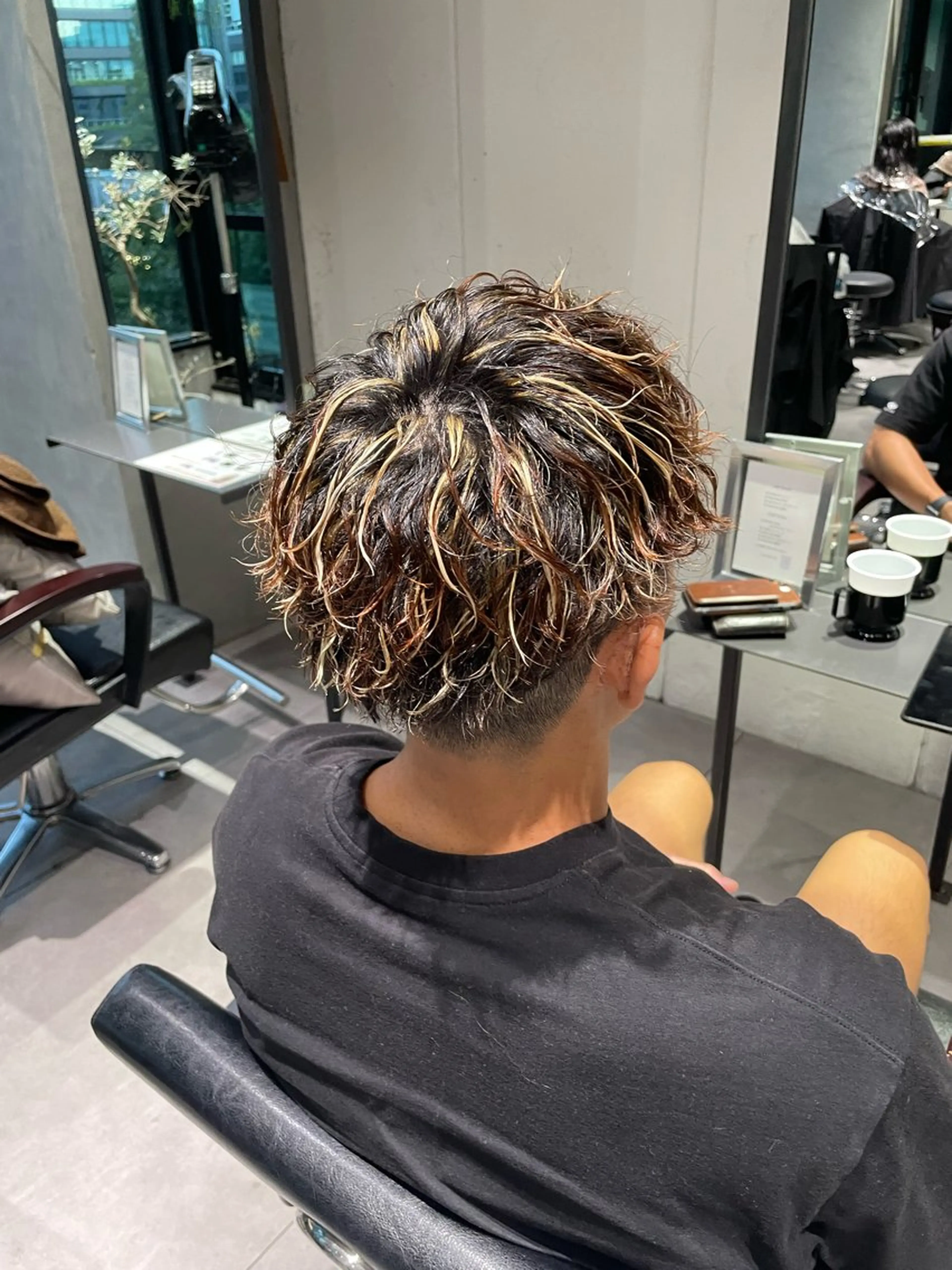 ショート カラー パーマ メンズ カット ヘアカラー パーマ 🔱メンズパーマ特化 🔱山下和輝のヘアスタイル