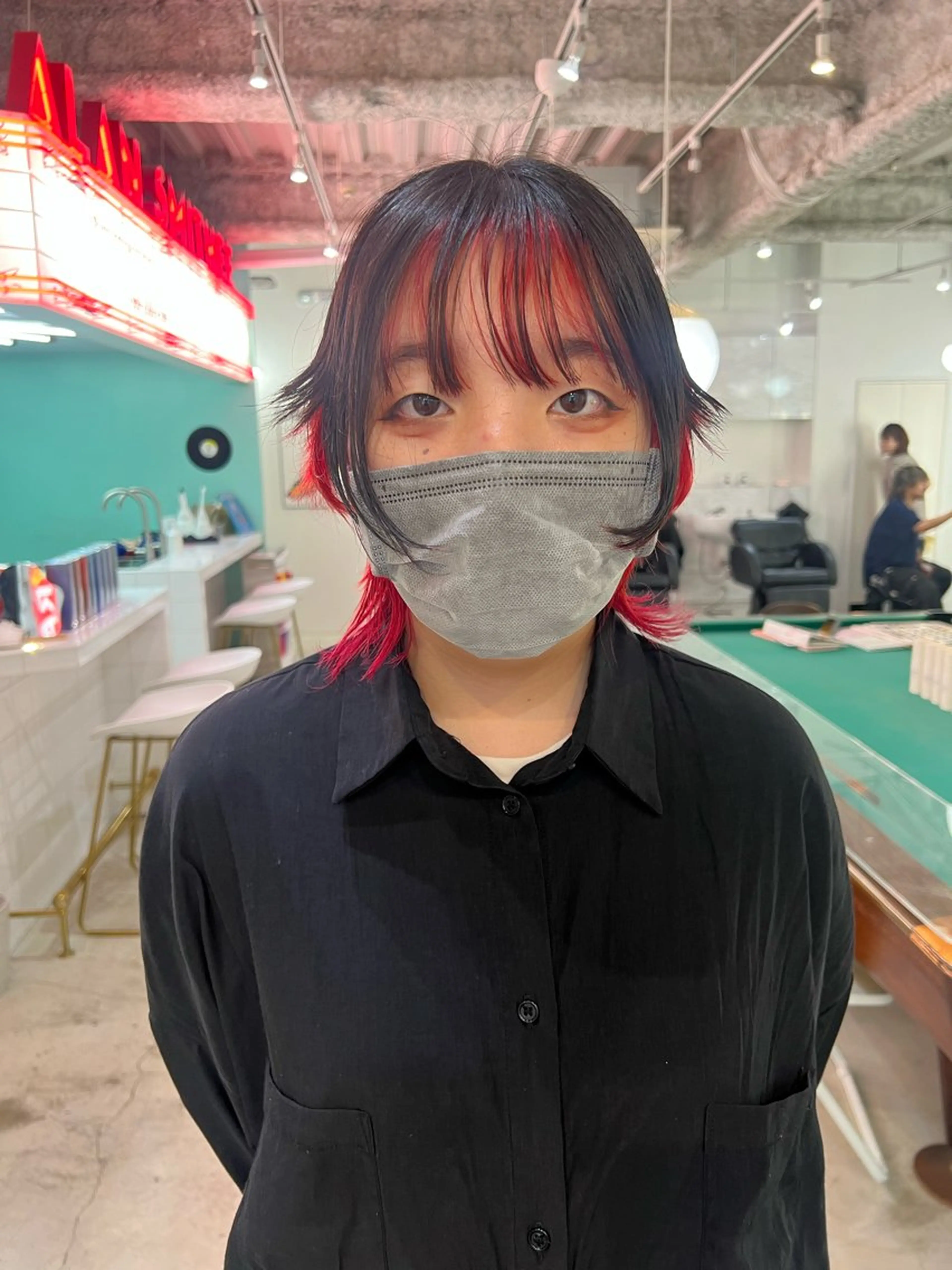 ミディアム 💥ウルフカット デザインあんな💥のヘアスタイル