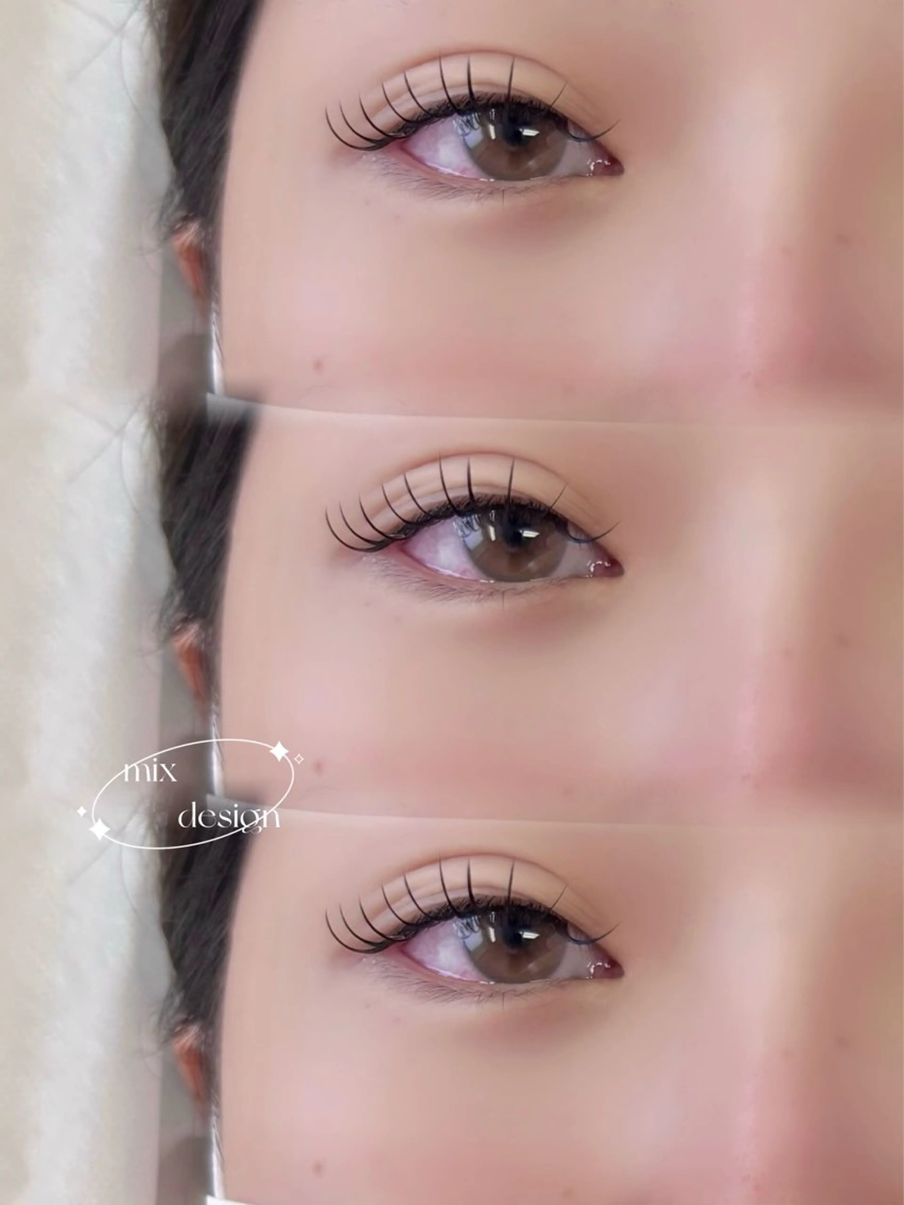 マツエク・マツパ フラットラッシュ eye＋nano所属・韓国風束感まつ毛🩵 Nozomiの眉毛・アイブロウイメージ