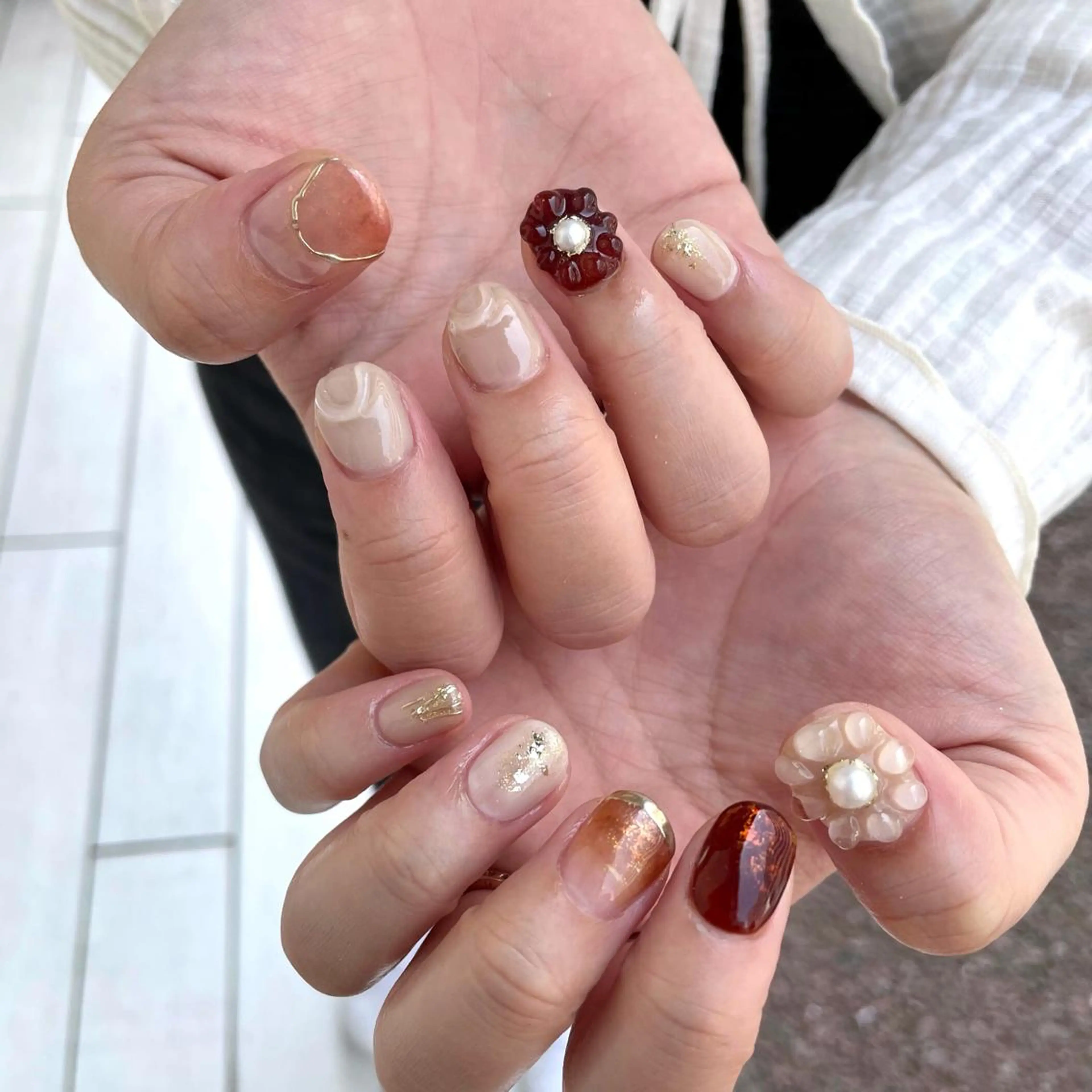 ネイル ハンドネイル 新井 ひなののネイルデザイン