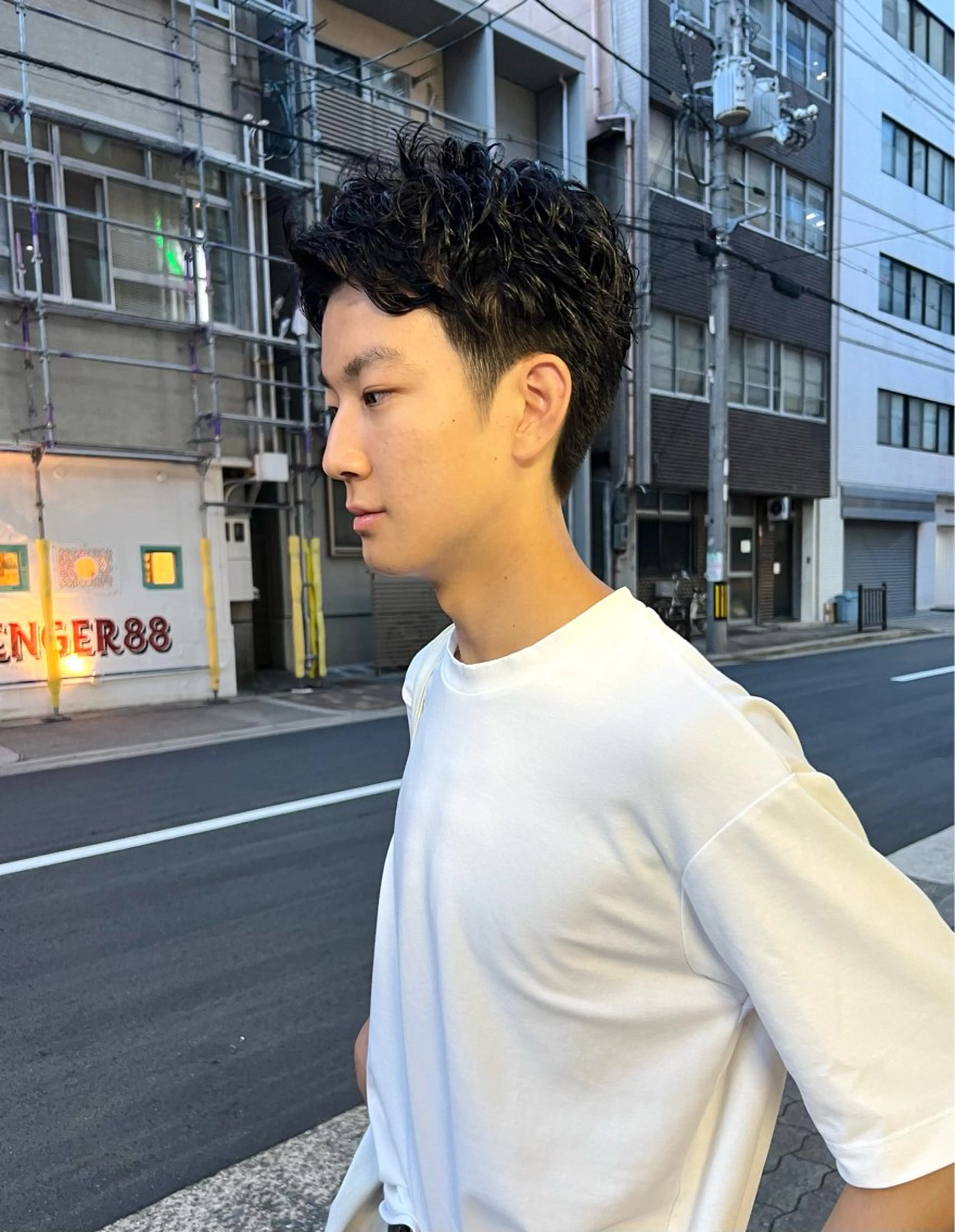 ショート メンズ 樫原裕二/レイヤー カット/透明感カラーのヘアスタイル