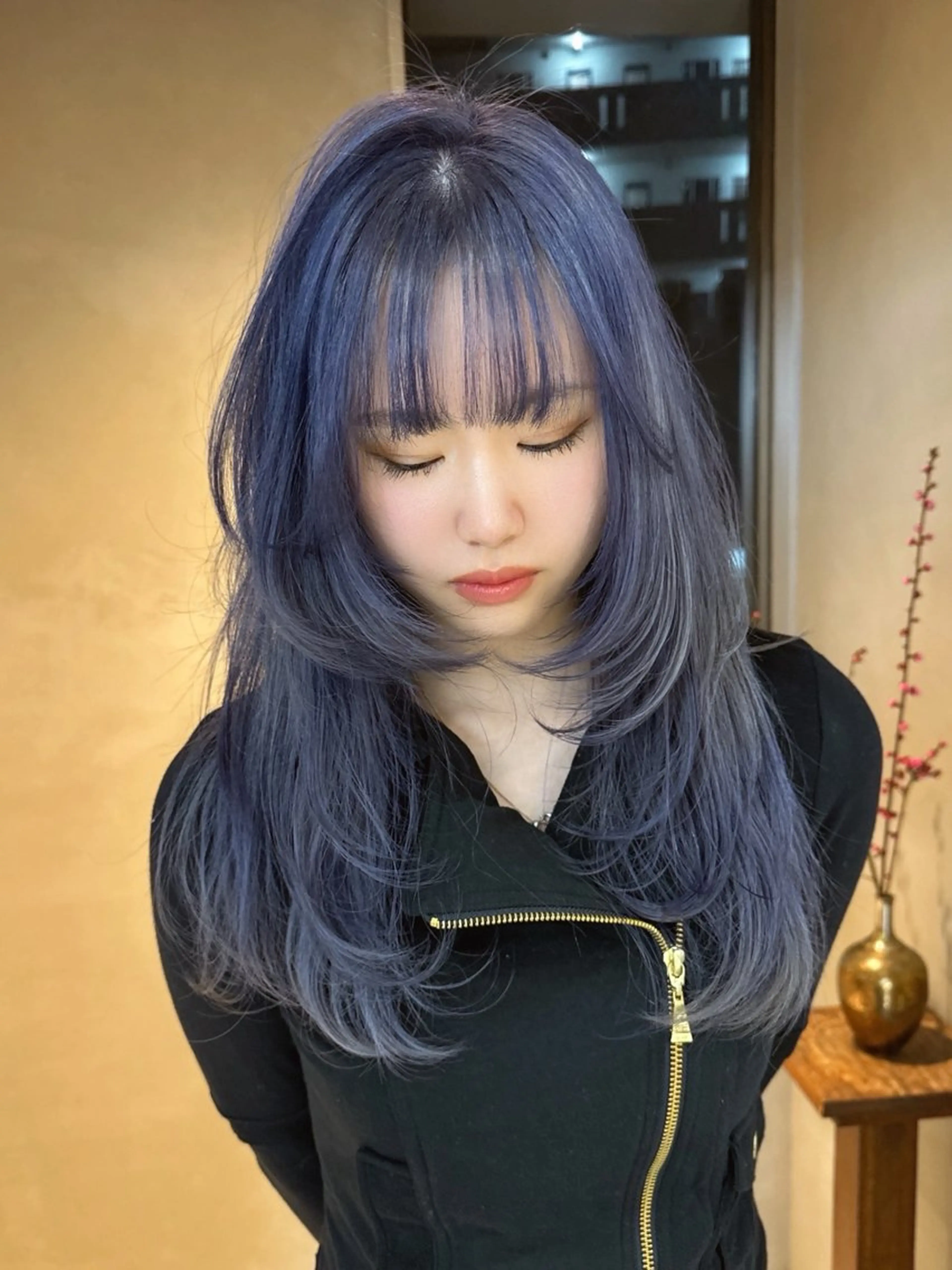 ロング ヘアカラー ケアブリーチ ヒナミ名古屋／御器所のヘアスタイル