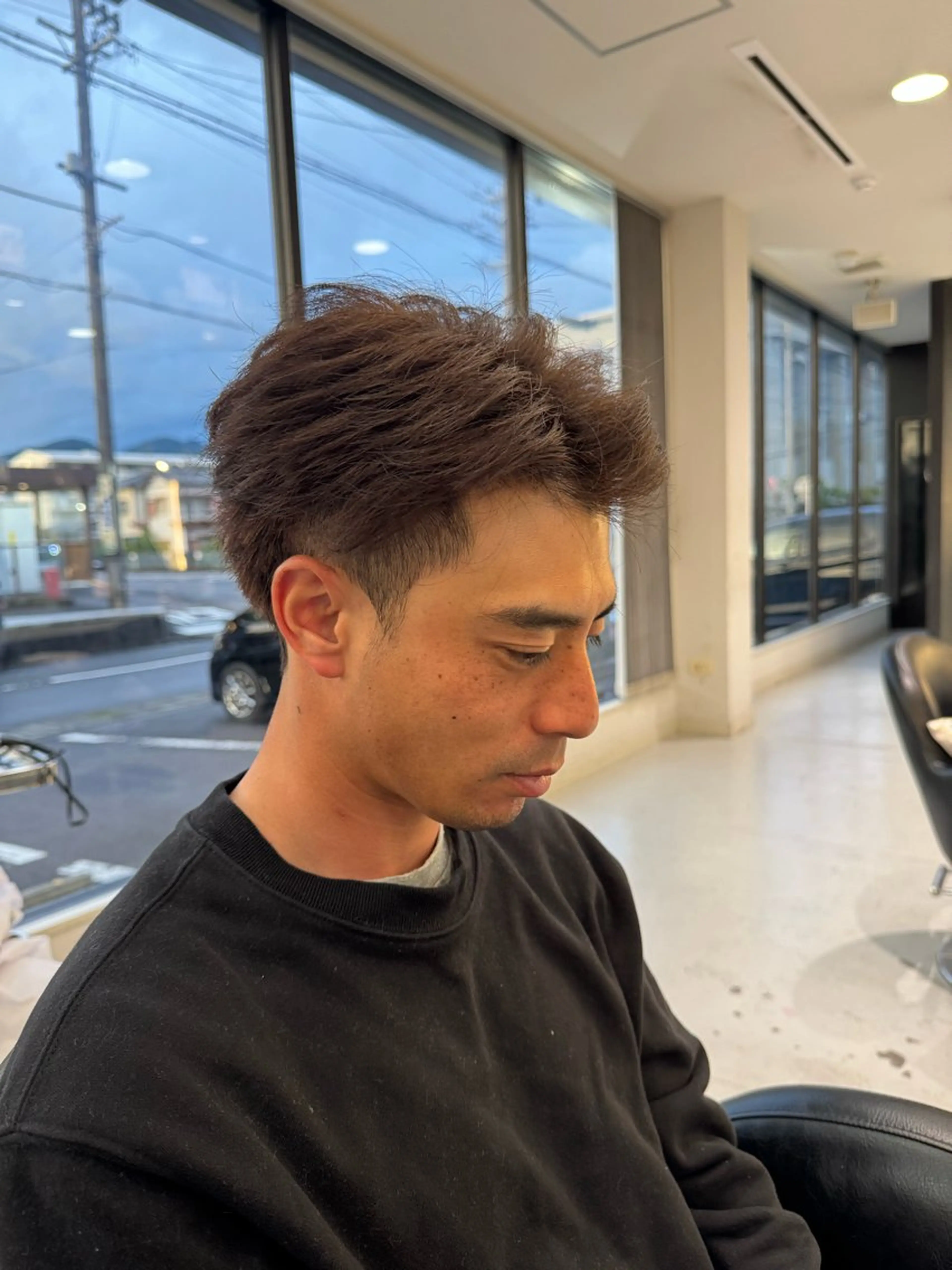 メンズ 縮毛矯正/透明感艶 カラー/暖色/miuのヘアスタイル