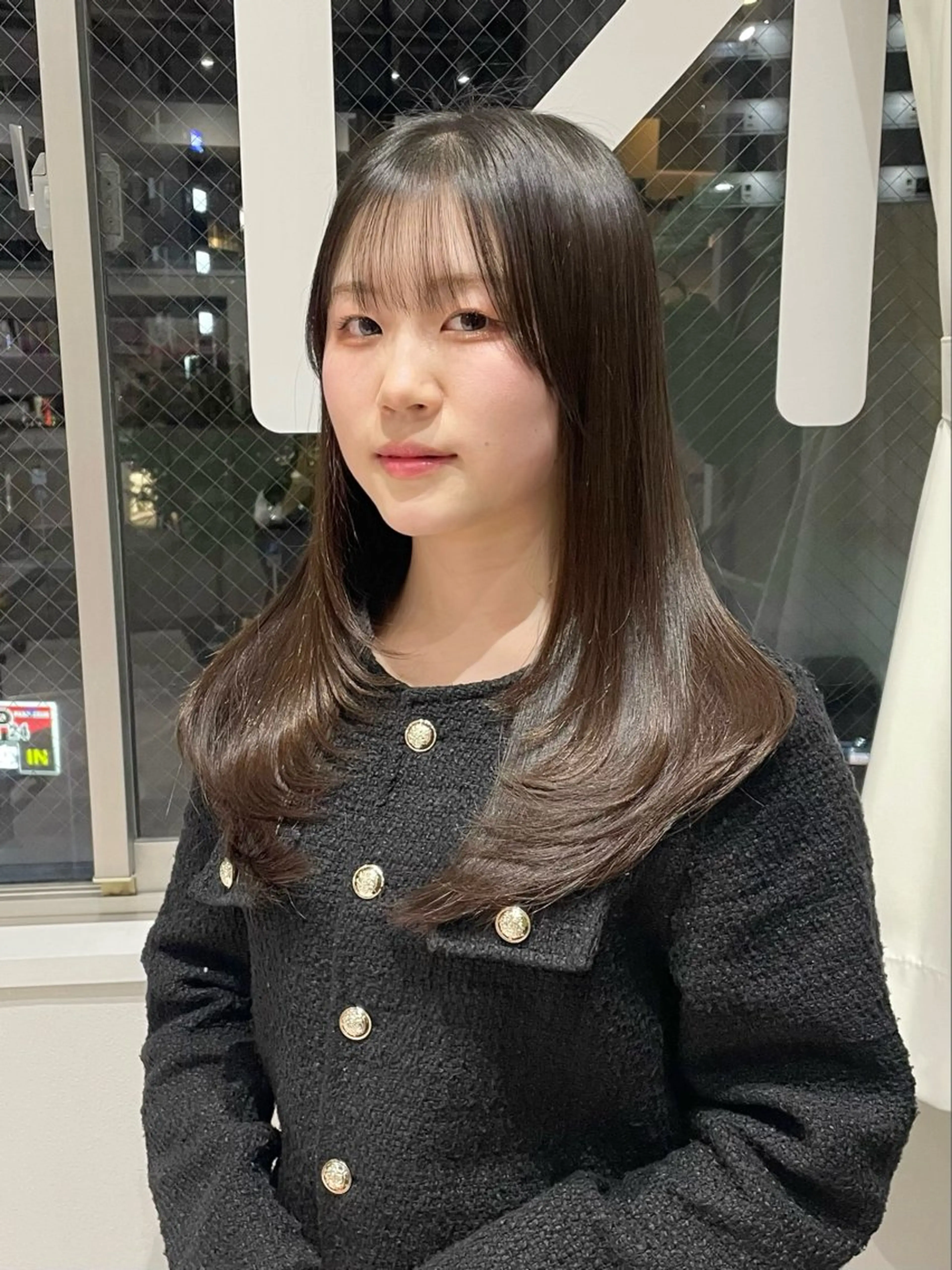 セミロング レイヤーカット カット 💝ブリーチ ショート/れい💝のヘアスタイル