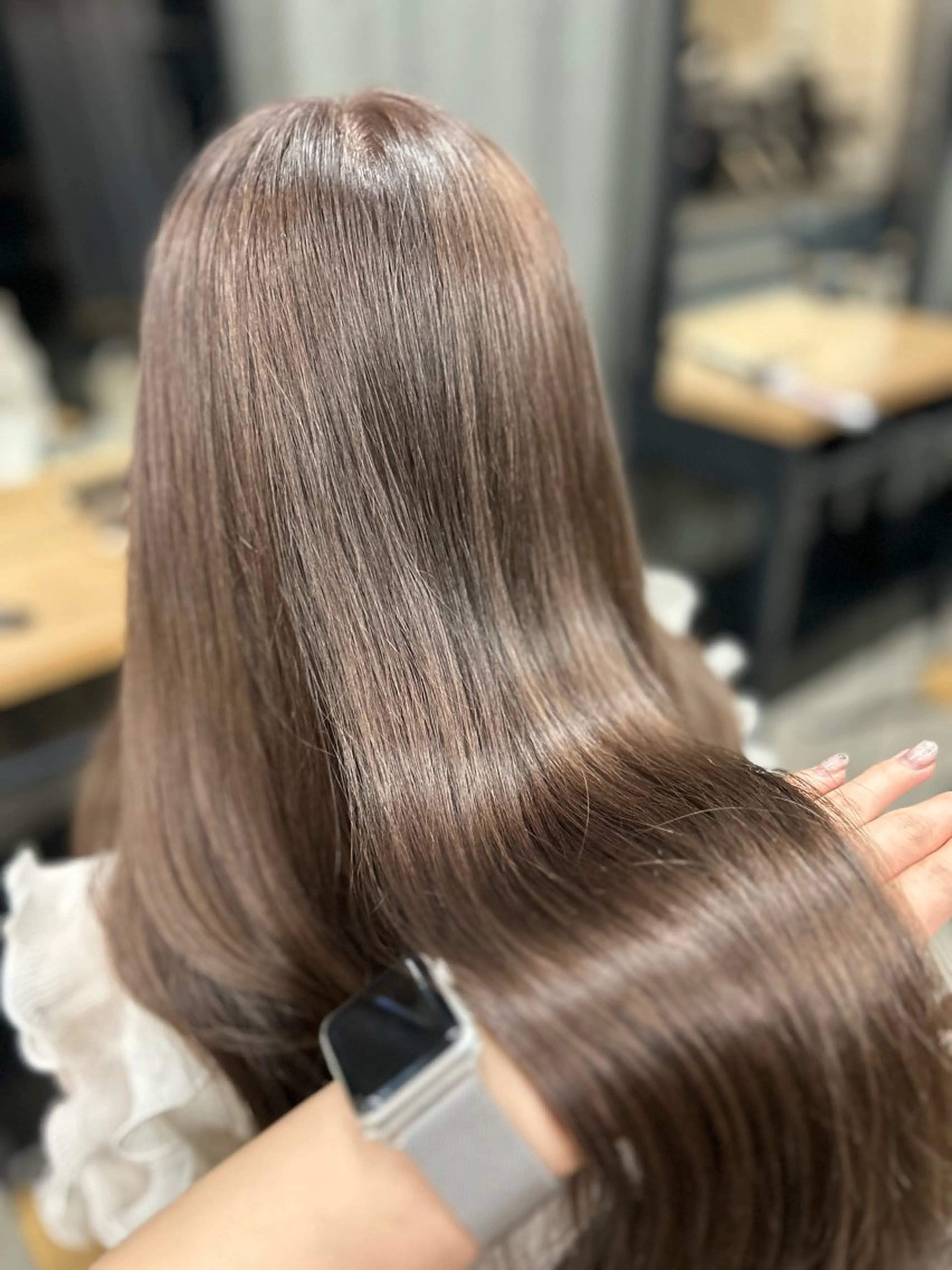 ロング 女性らしいモテヘア 韓国ヘアhikariのヘアスタイル