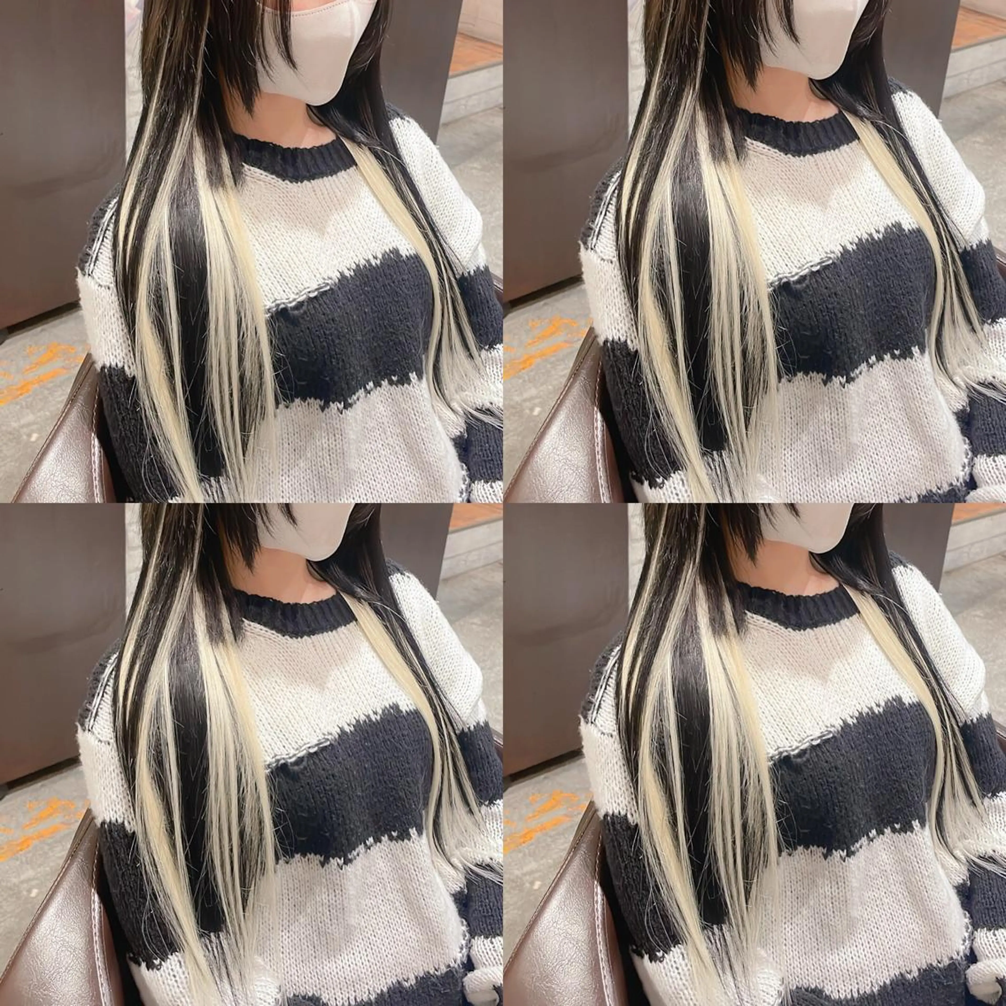 シールエクステ （ 52cm ） 1枚​〜​ 【 100%バージン毛 】🦋 ポイントにオススメ ⚠️1週間前予約のみの写真