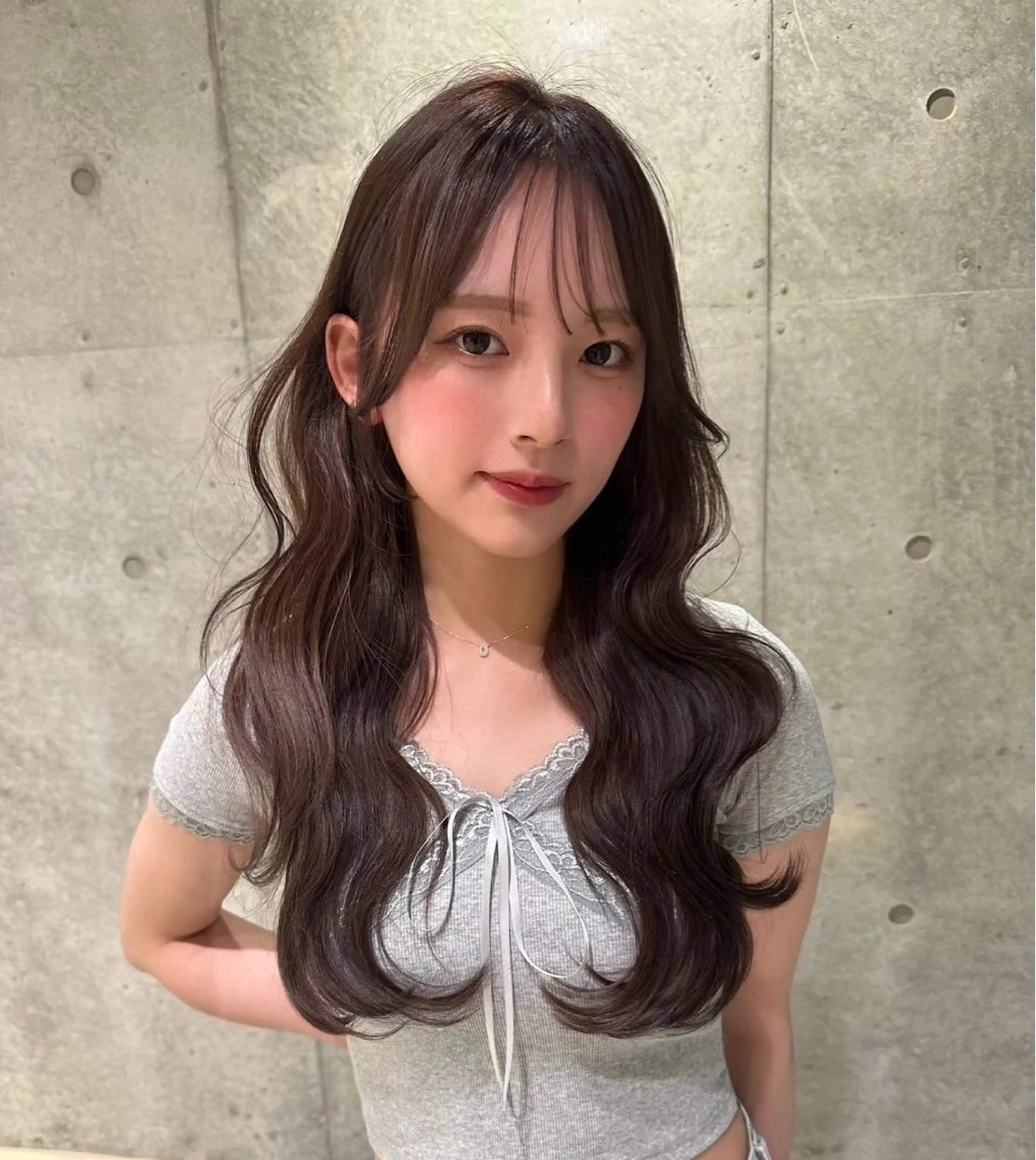 ロング カラー レイヤーカット カット ヘアカラー トリートメント 🍒ブリーチなしカラ ー／Sakura🍒のヘアスタイル