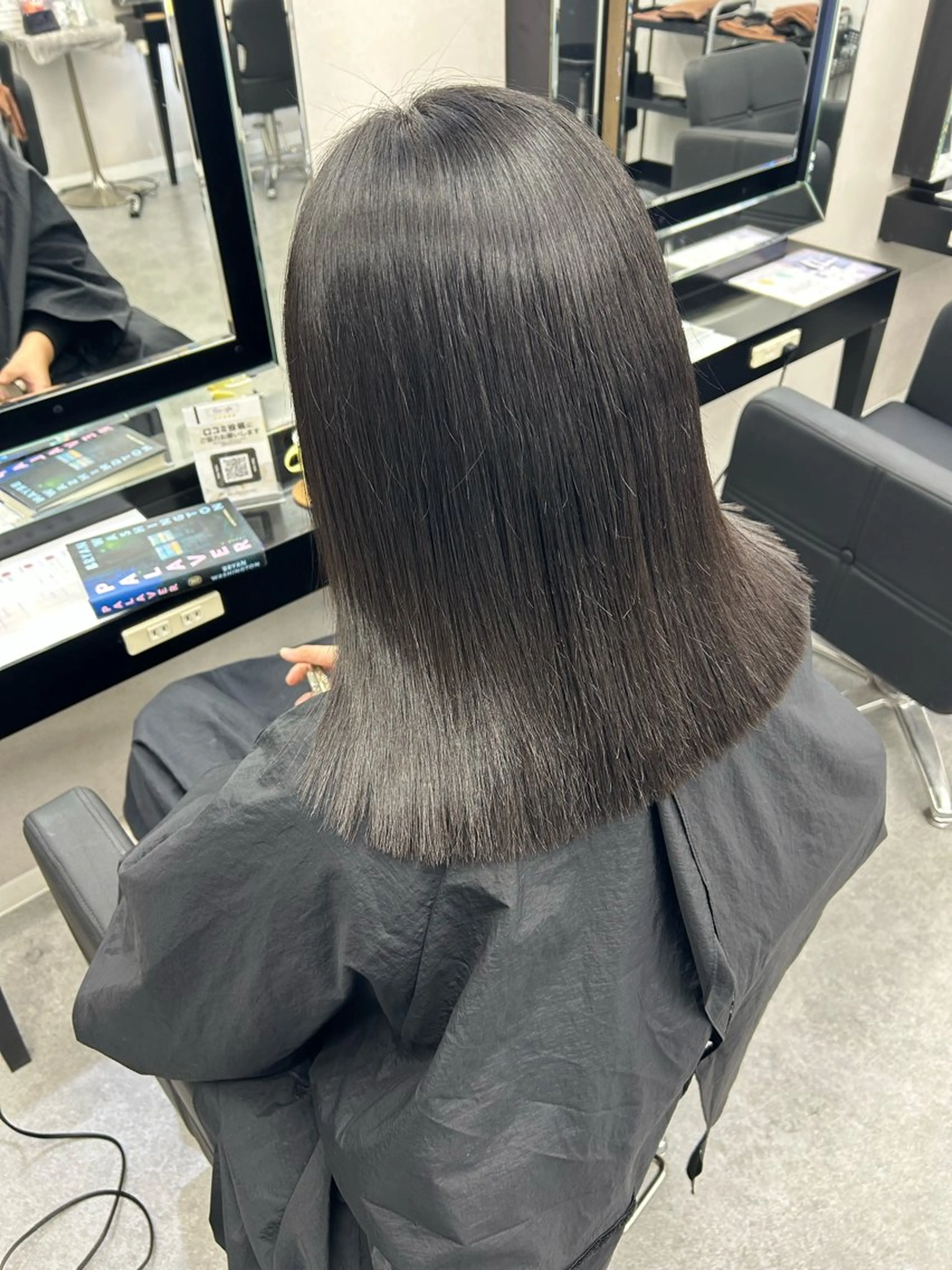 セミロング 髪質改善 縮毛矯正 縮毛矯正 馴染ませエクステ/ ヒロヤのヘアスタイル
