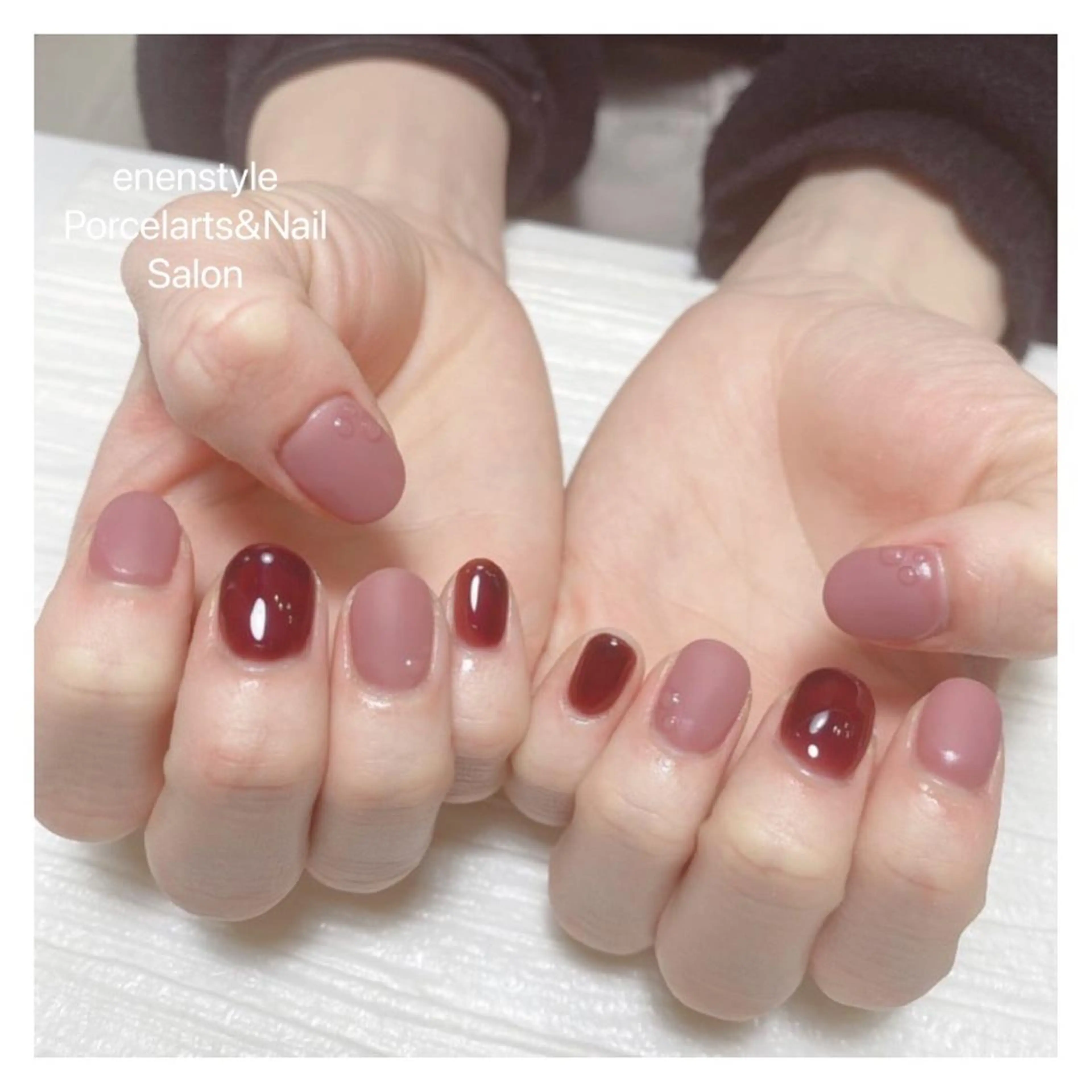 ショート ネイル ハンドネイル 👑enen style👑のネイルデザイン