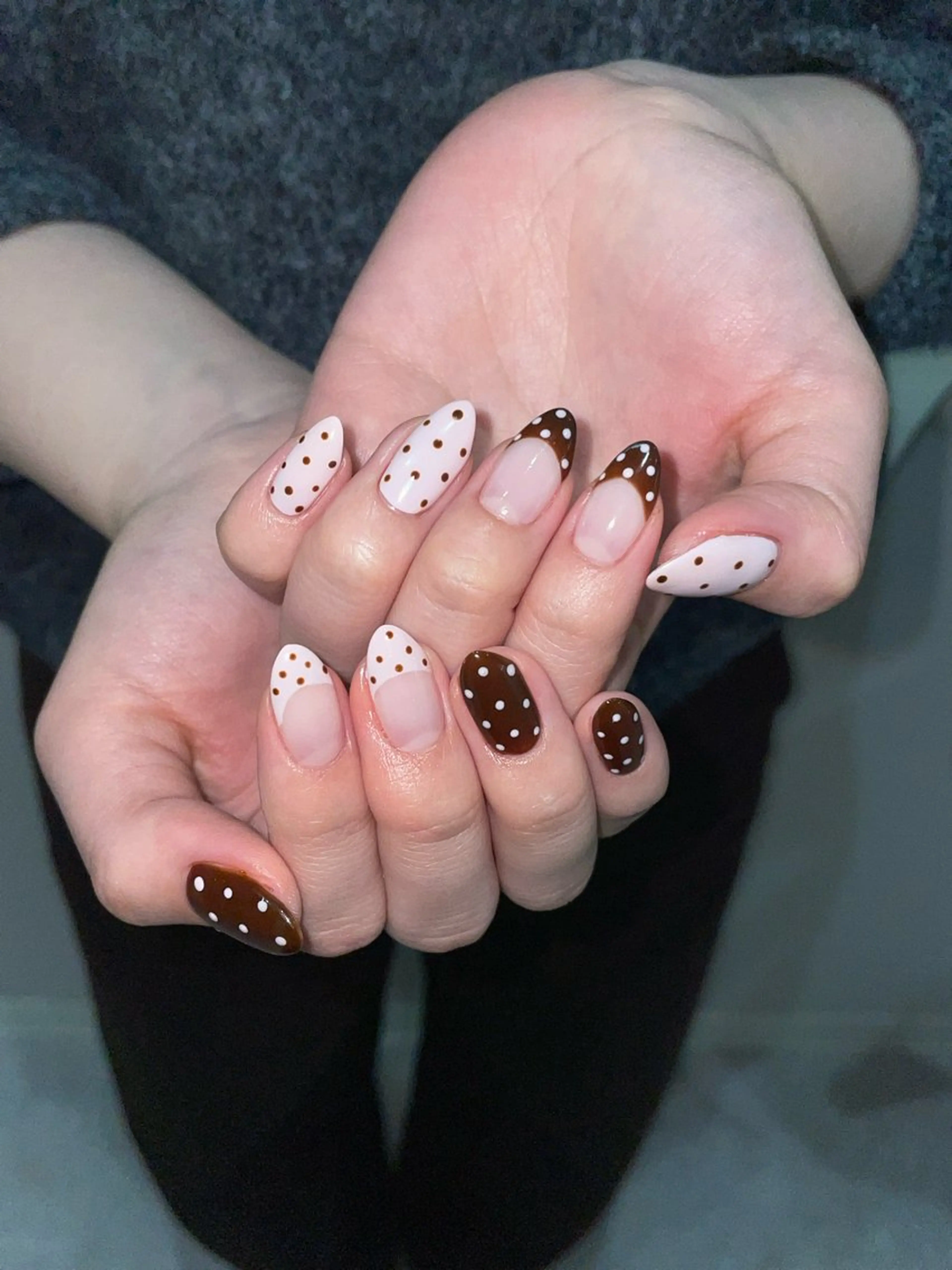 ネイル ドット ハンドネイル GO TODAY 吉祥寺Glint所属・うの 韓国ﾈｲﾙ໒꒱⋆⭒˚のネイルデザイン